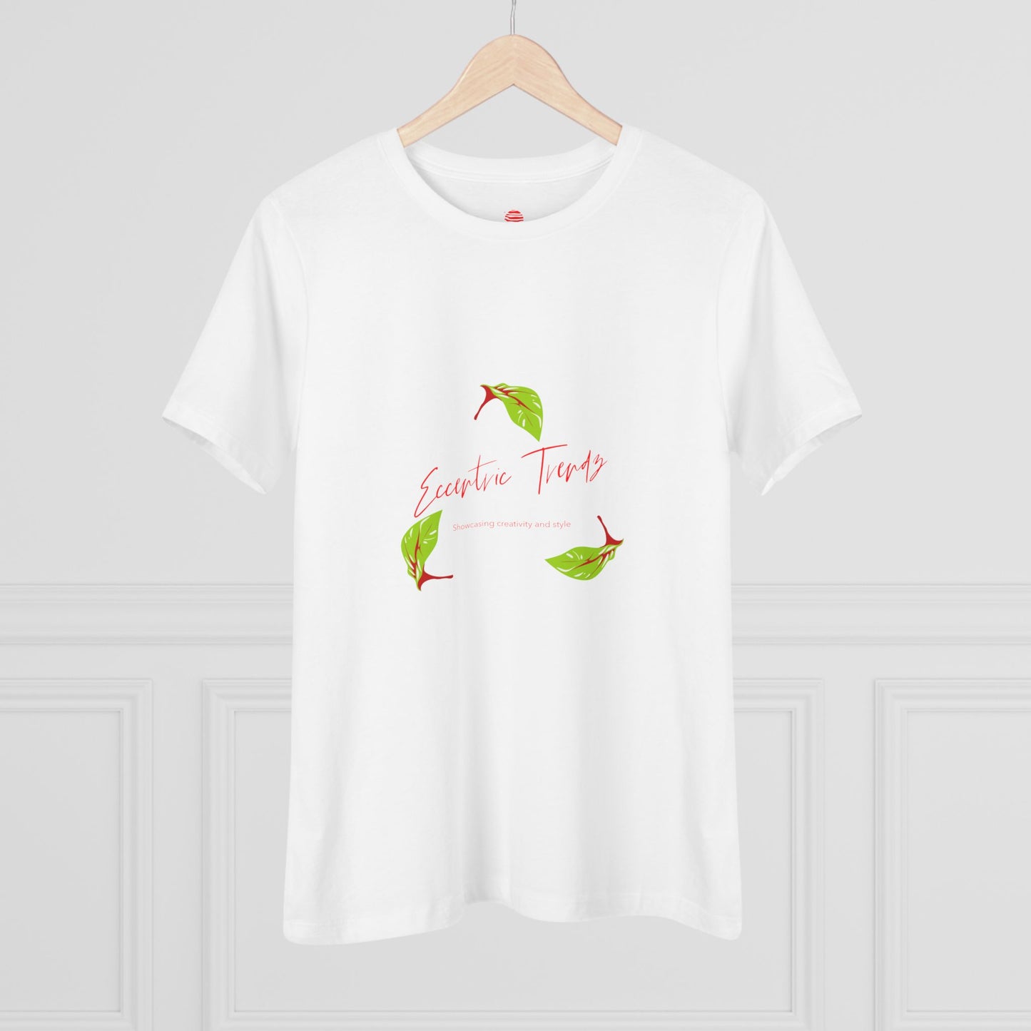 Eccentric Trendz Ladies' V-Neck "Escape to Tropics" Minimal Graphic Tee