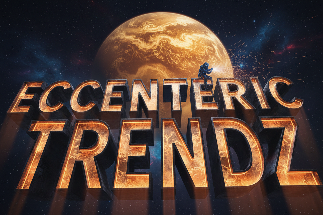 ECCENTRIC TRENDZ Planet Trendz cinematic space logo — ET Universe