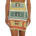 Eccentric Trendz Vintage Cassette Pencil Skirt