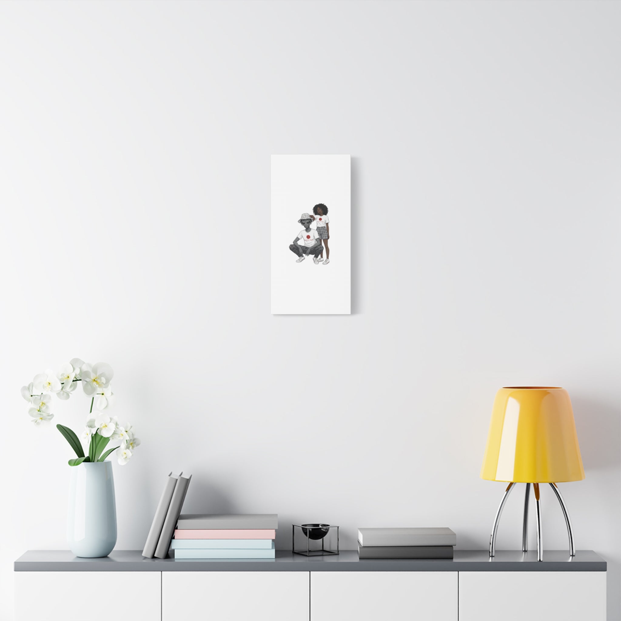 Eccentric Trendz Modern Minimalistic Dapper D & Nova Wall Art