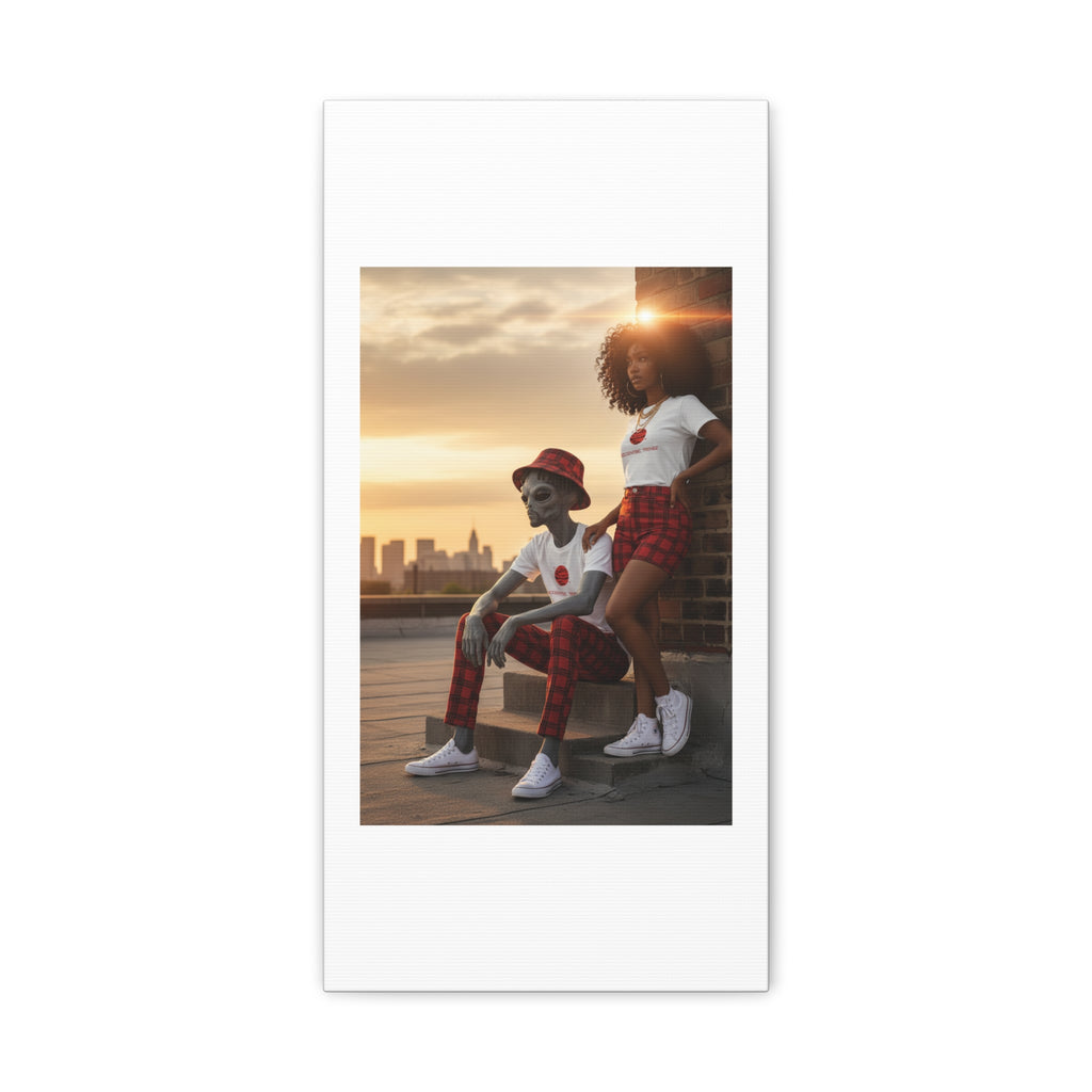 Eccentric Trendz Modern Minimal Dapper D & Nova Wall Art