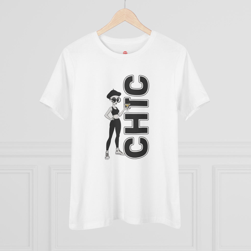 Eccentric Trendz Ladies' V-Neck CHIC GRAPHIC TEE