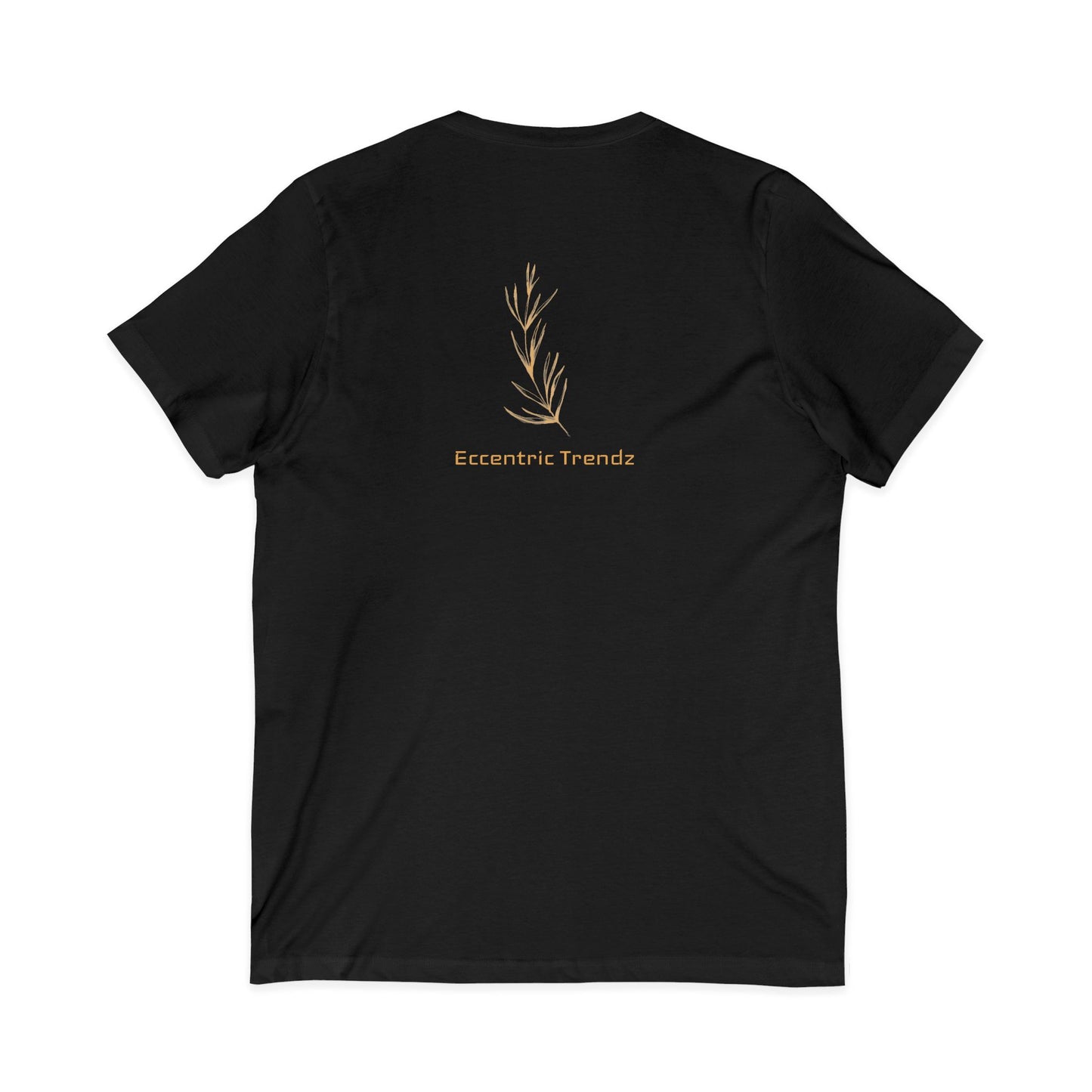 Eccentric Trendz Leaf V-Neck Tee — Stylish Soft Cotton