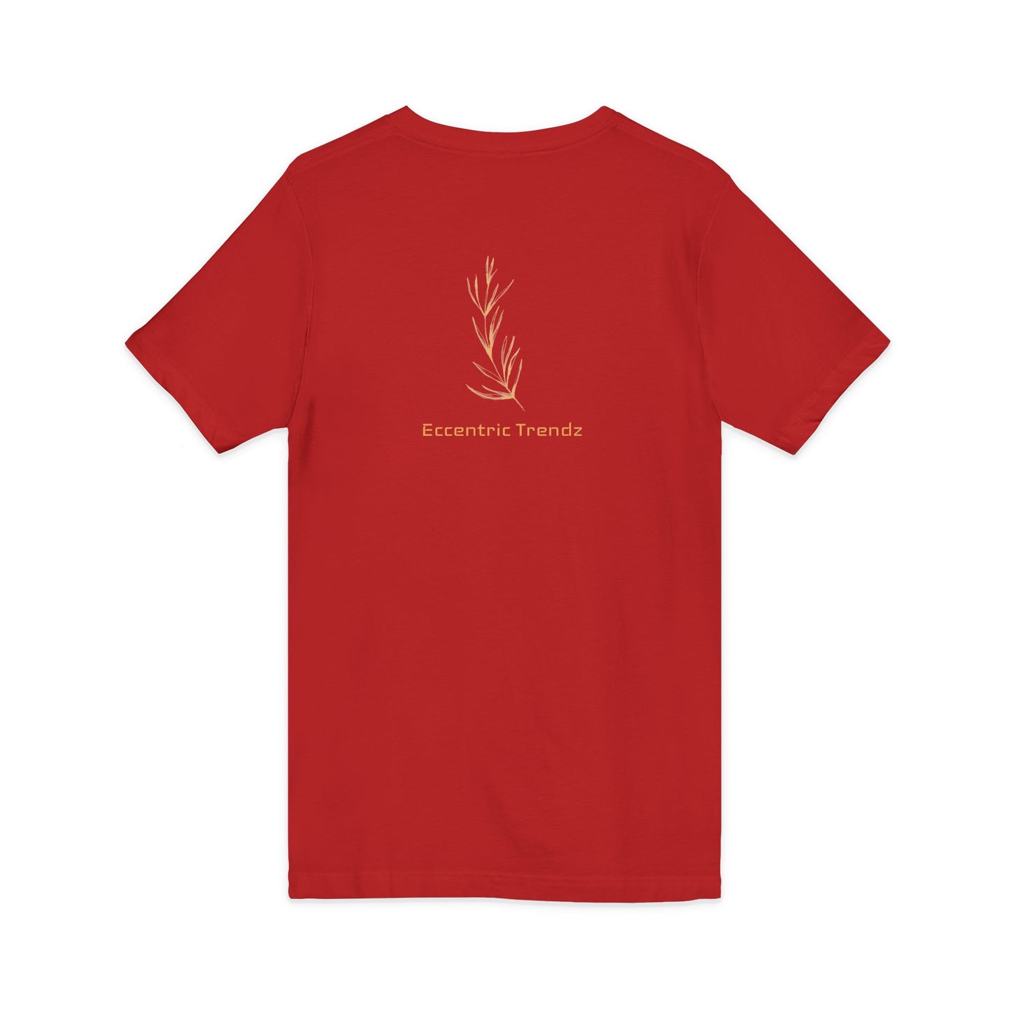 Eccentric Trendz Leaf V-Neck Tee — Stylish Soft Cotton