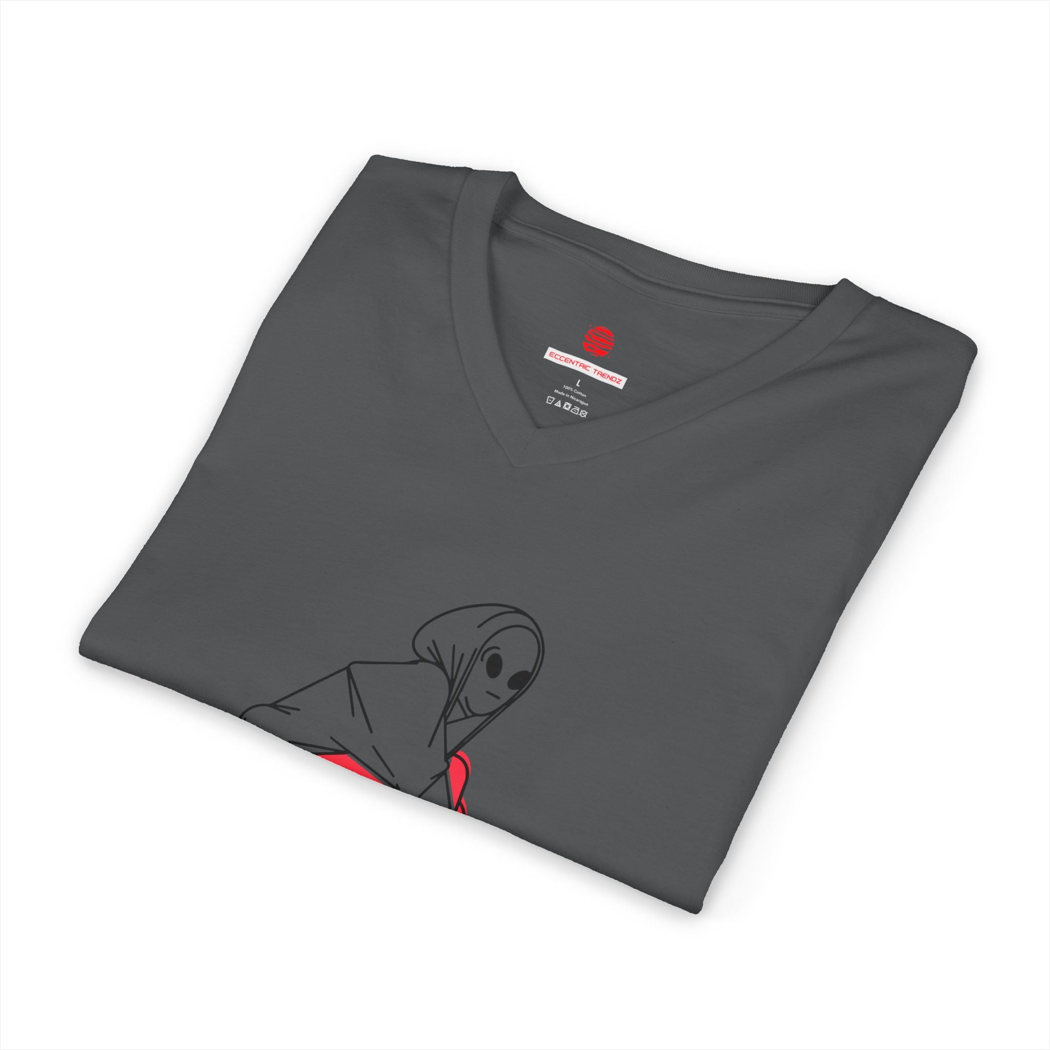 Eccentric Trendz Stylish Soft Cotton V-Neck Tee Skater