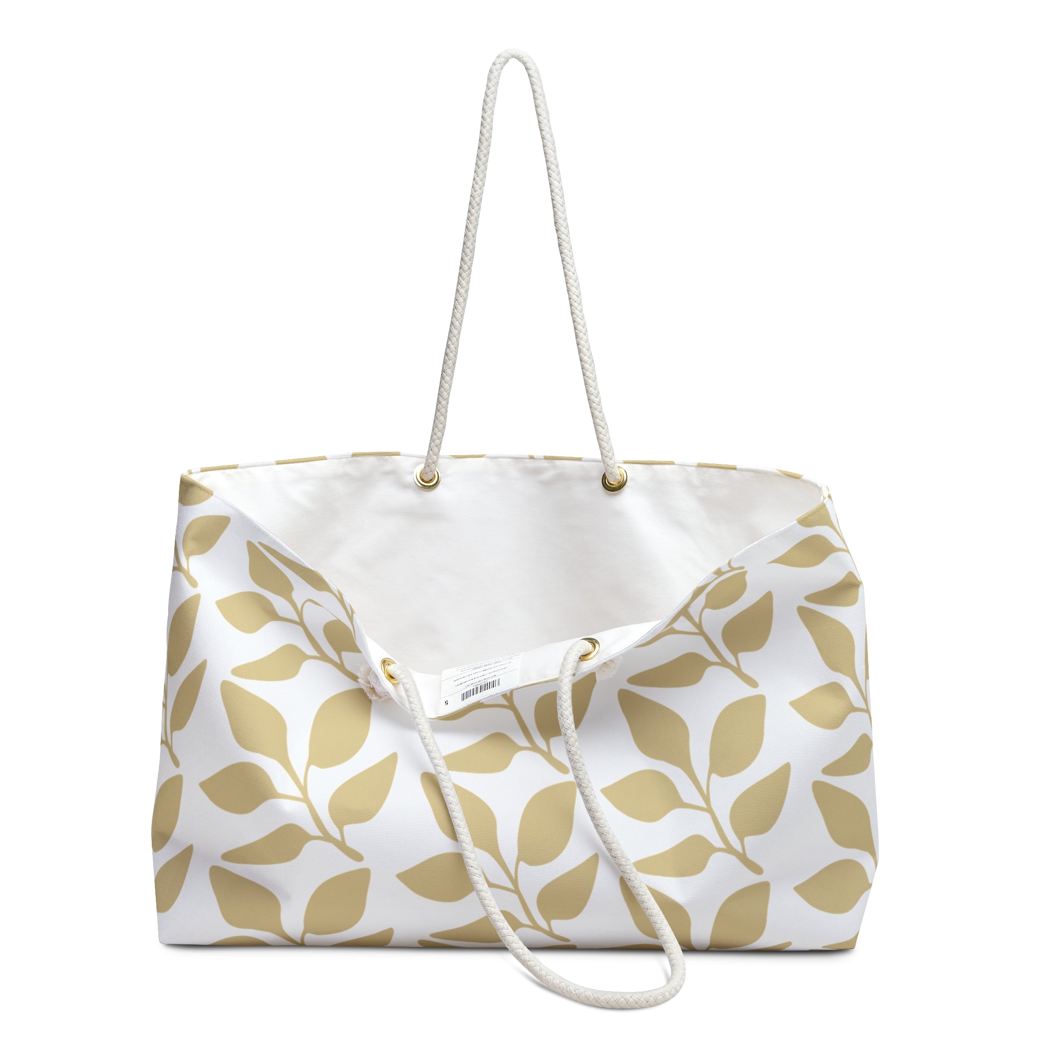Eccentric Trendz Golden Leaf Floral Weekender Travel Bag