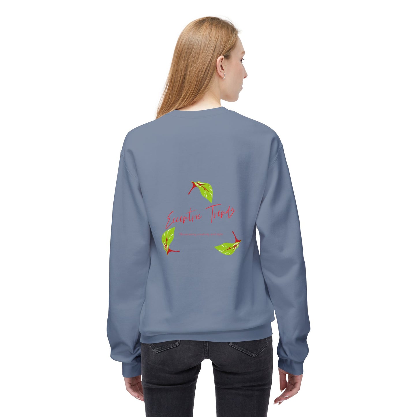 Eccentric Trendz Serotonin Floral Graphic Crewneck Sweatshirt