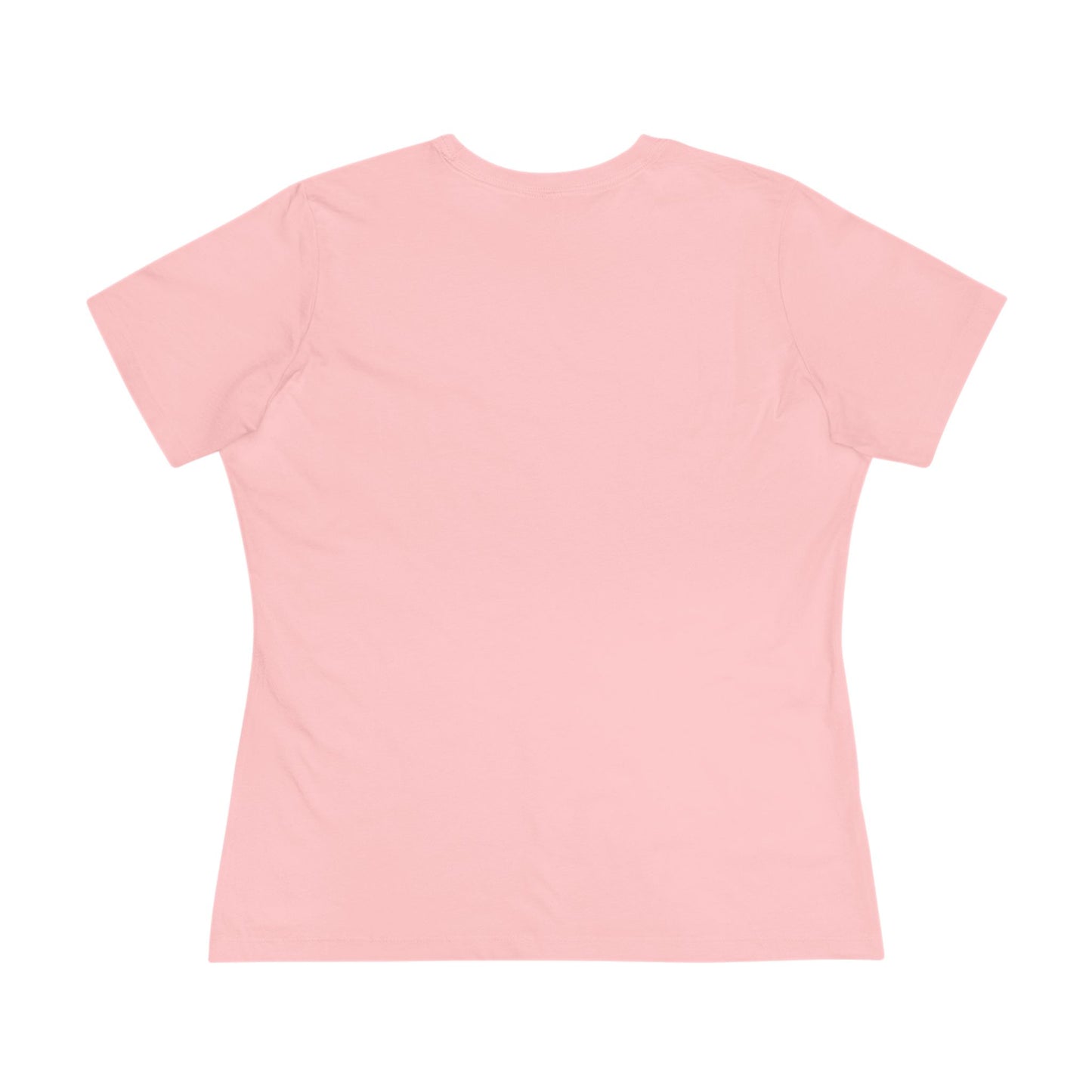 Eccentric Trendz Ladies' V-Neck Minimal Yellow Ghost Graphic Tee