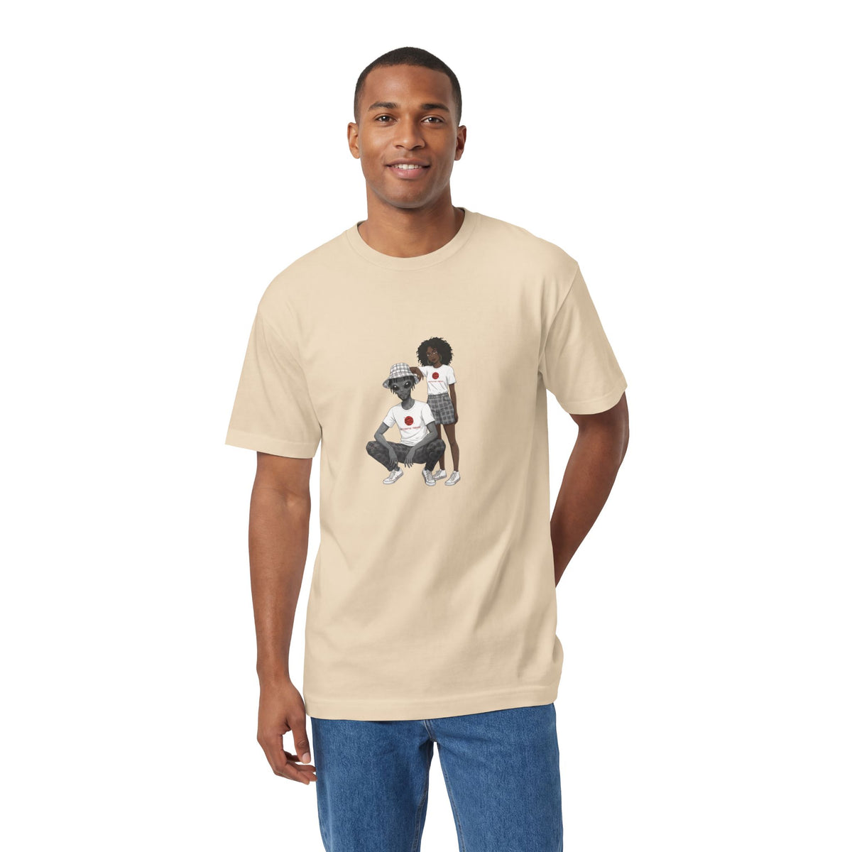 Eccentric Trendz Minimalist Dapper D & Nova Chill Design Graphic Tee