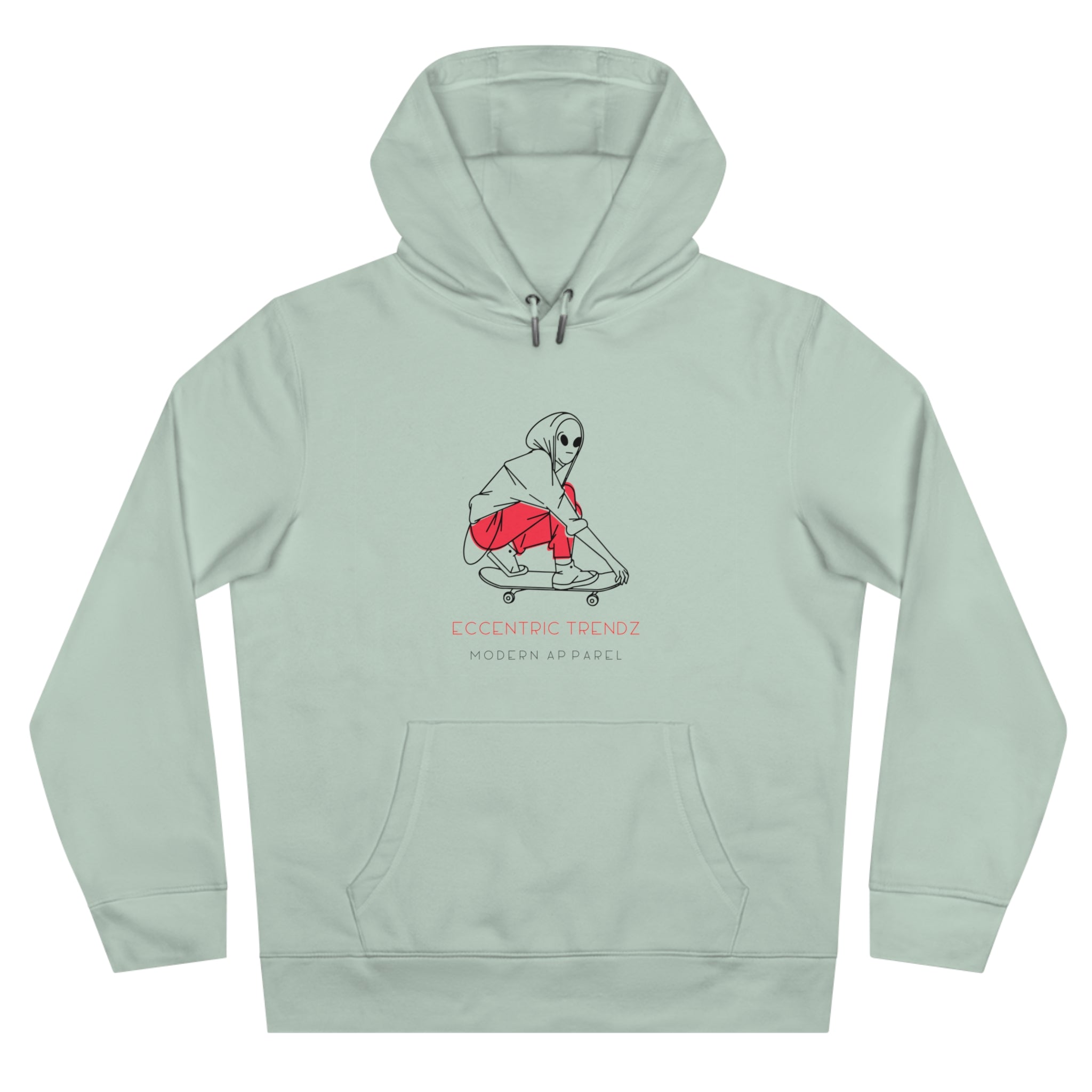 Eccentric Trendz Vibrant Alien Skater Hoodie