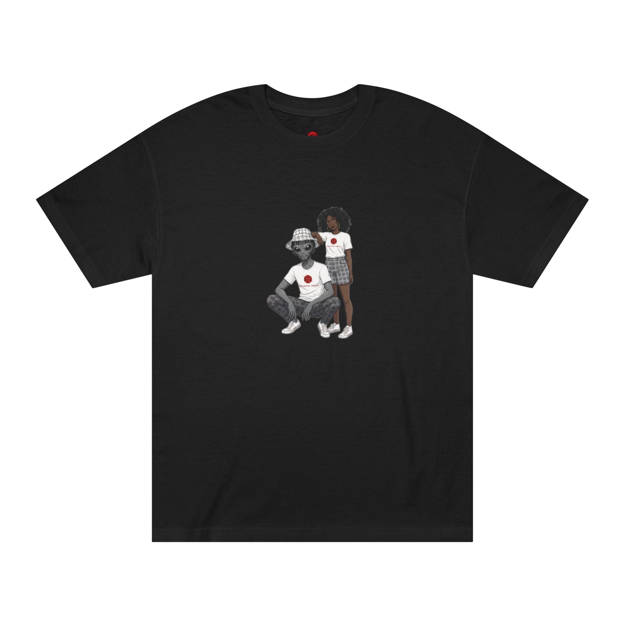 Eccentric Trendz Minimalist Dapper D & Nova Chill Design Graphic Tee
