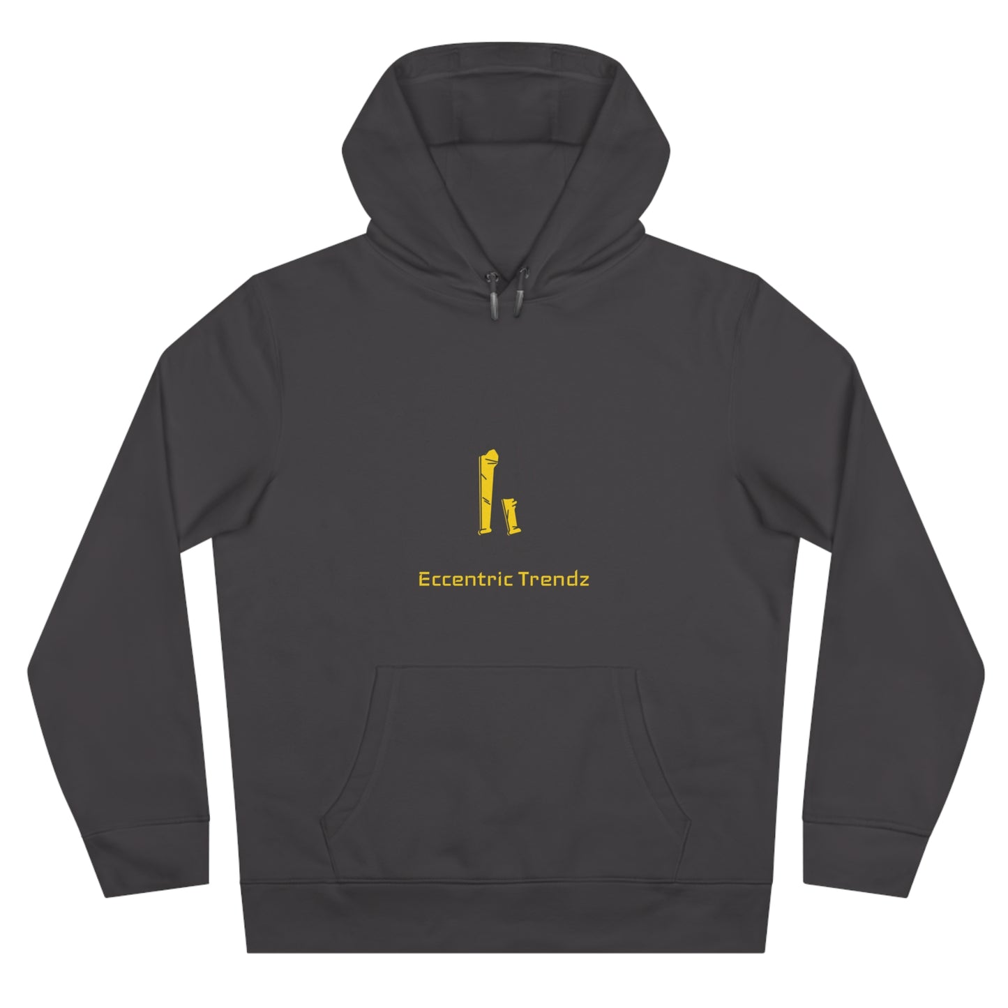 Eccentric Trendz Vibrant Minimalist Ghost Alien Hoodie (Yellow)