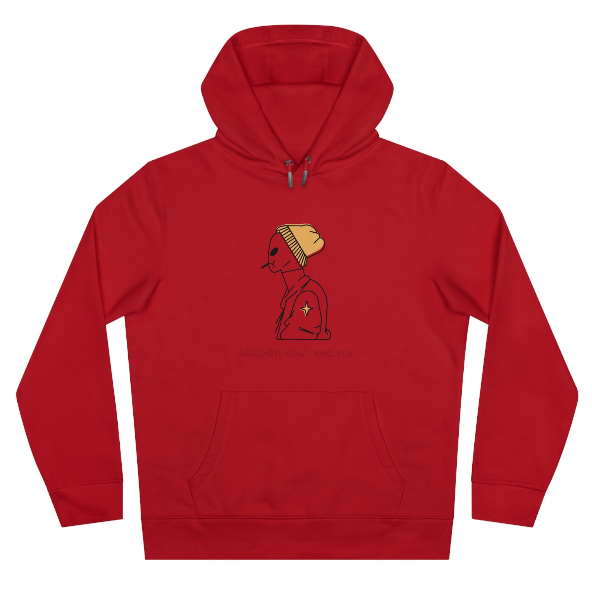 Eccentric Trendz Comfy, Stylish Pullover Smoking Alien Hoodie
