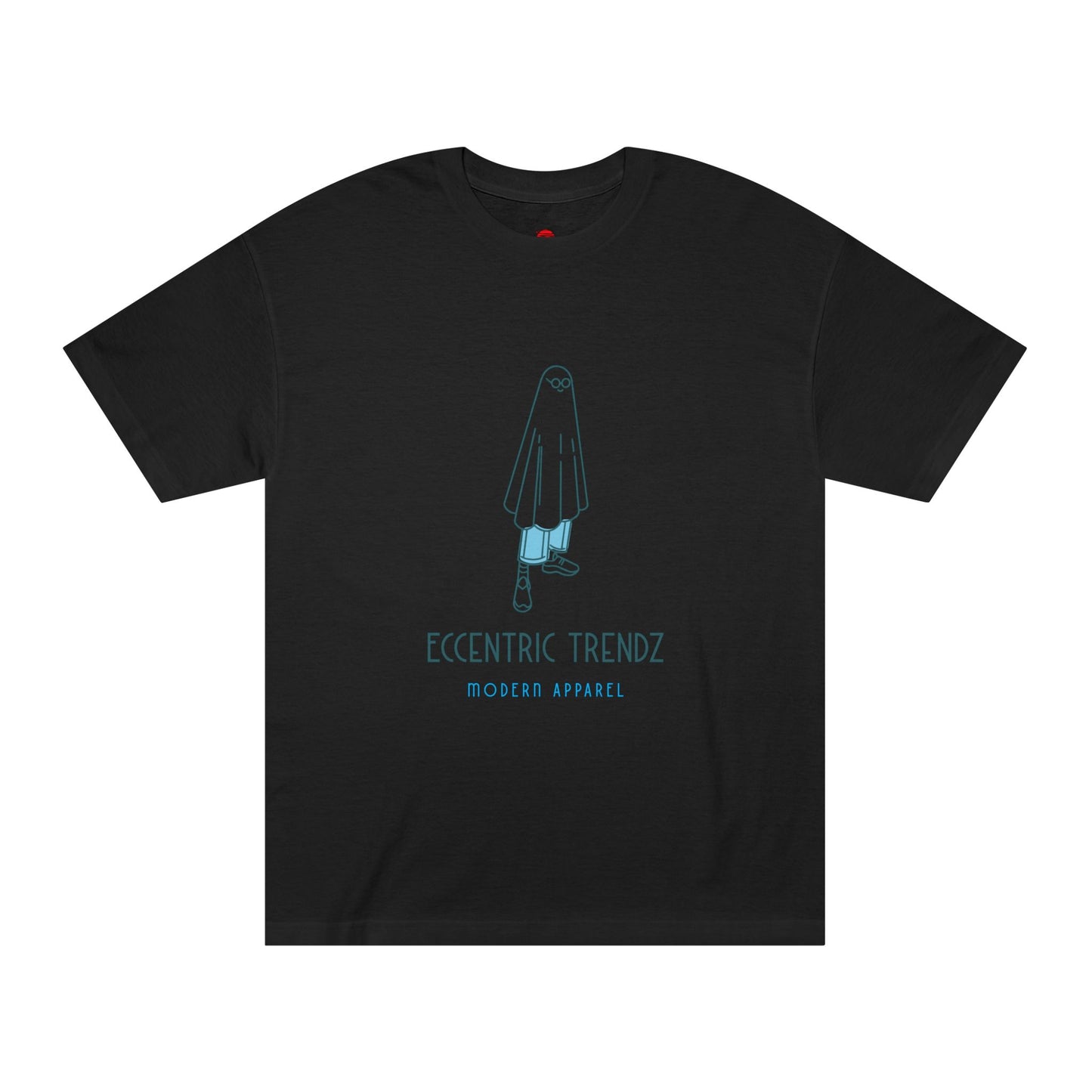 Graphic Tee — 'Eccentric Trendz' Ghost Illustration Shirt