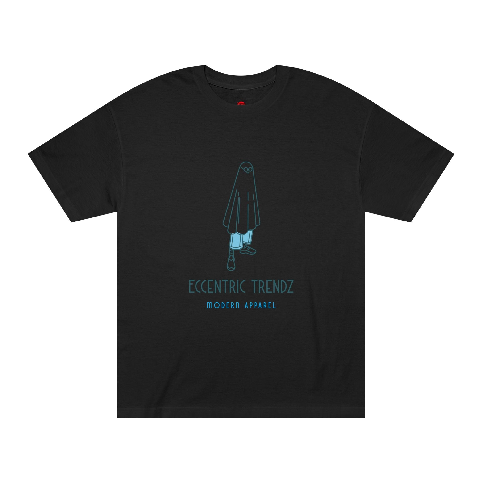 Graphic Tee — 'Eccentric Trendz' Ghost Illustration Shirt