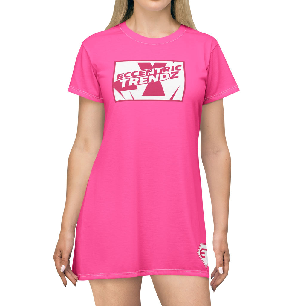 ECCENTRIC TRENDZ NOVA'S MINIMALISTIC DRESS ( MAGENTA )
