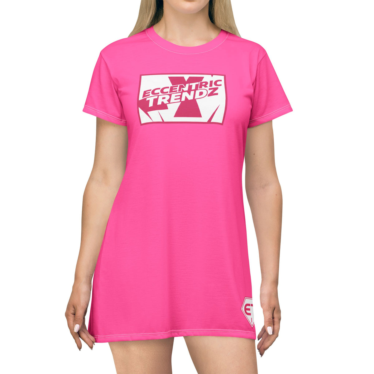 ECCENTRIC TRENDZ NOVA'S MINIMALISTIC DRESS ( MAGENTA )