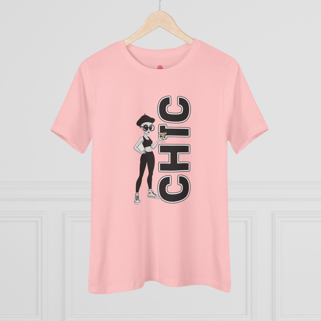 Eccentric Trendz Ladies' V-Neck CHIC GRAPHIC TEE