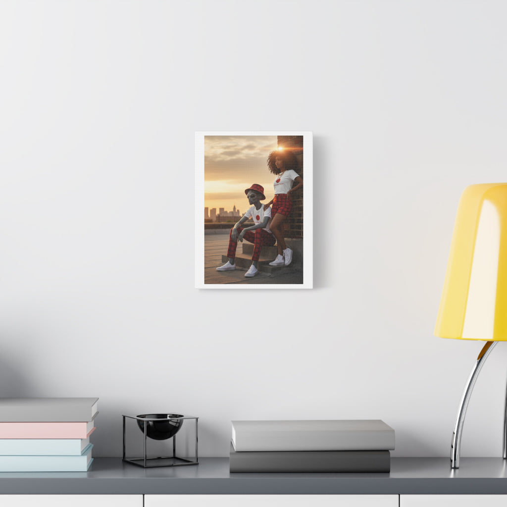 Eccentric Trendz Modern Minimal Dapper D & Nova Wall Art