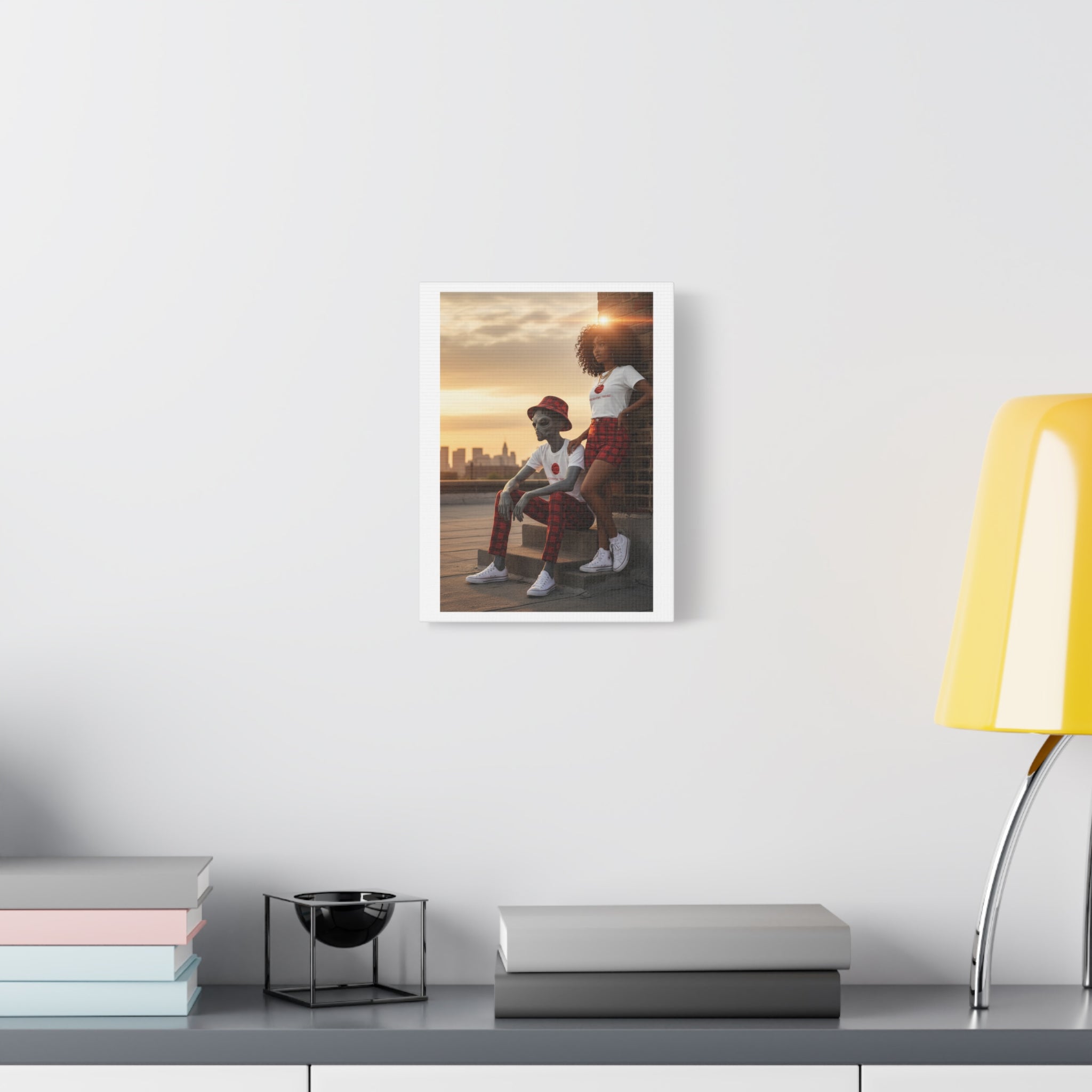 Eccentric Trendz Modern Minimal Dapper D & Nova Wall Art