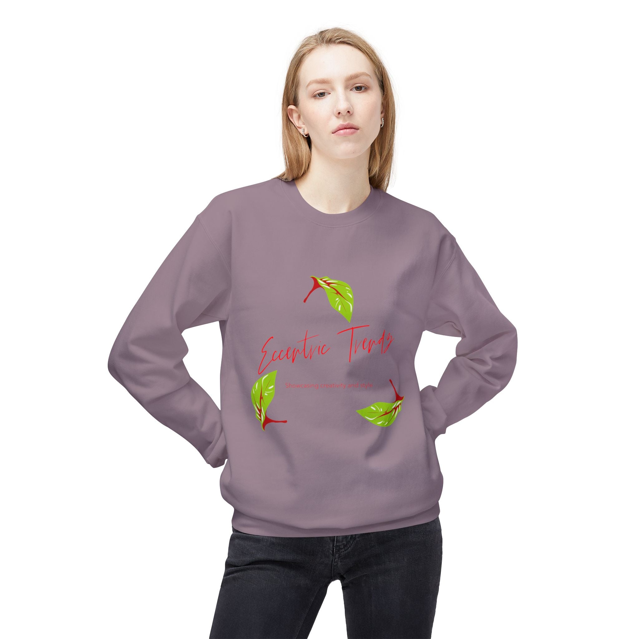 Eccentric Trendz Floral Graphic Crewneck Sweatshirt