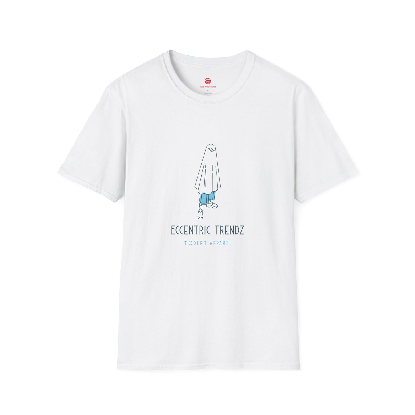Eccentric Trendz Nerdy Ghost Costume T-Shirt Minimal Graphic Tee