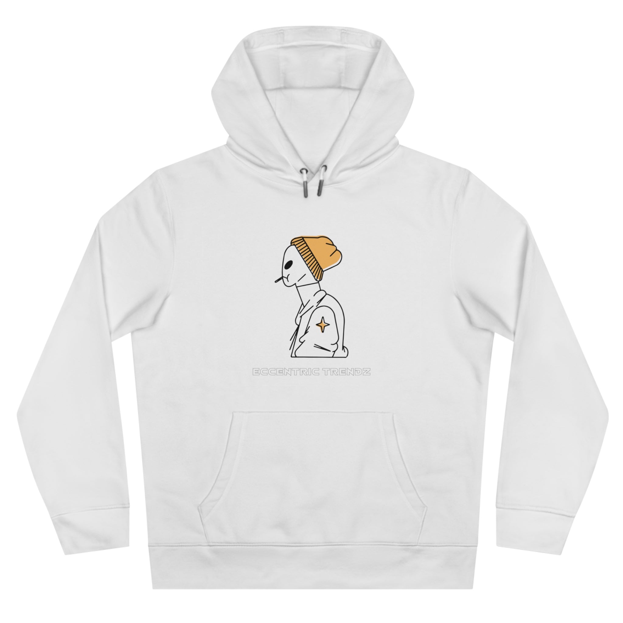 Eccentric Trendz Comfy, Stylish Pullover Smoking Alien Hoodie