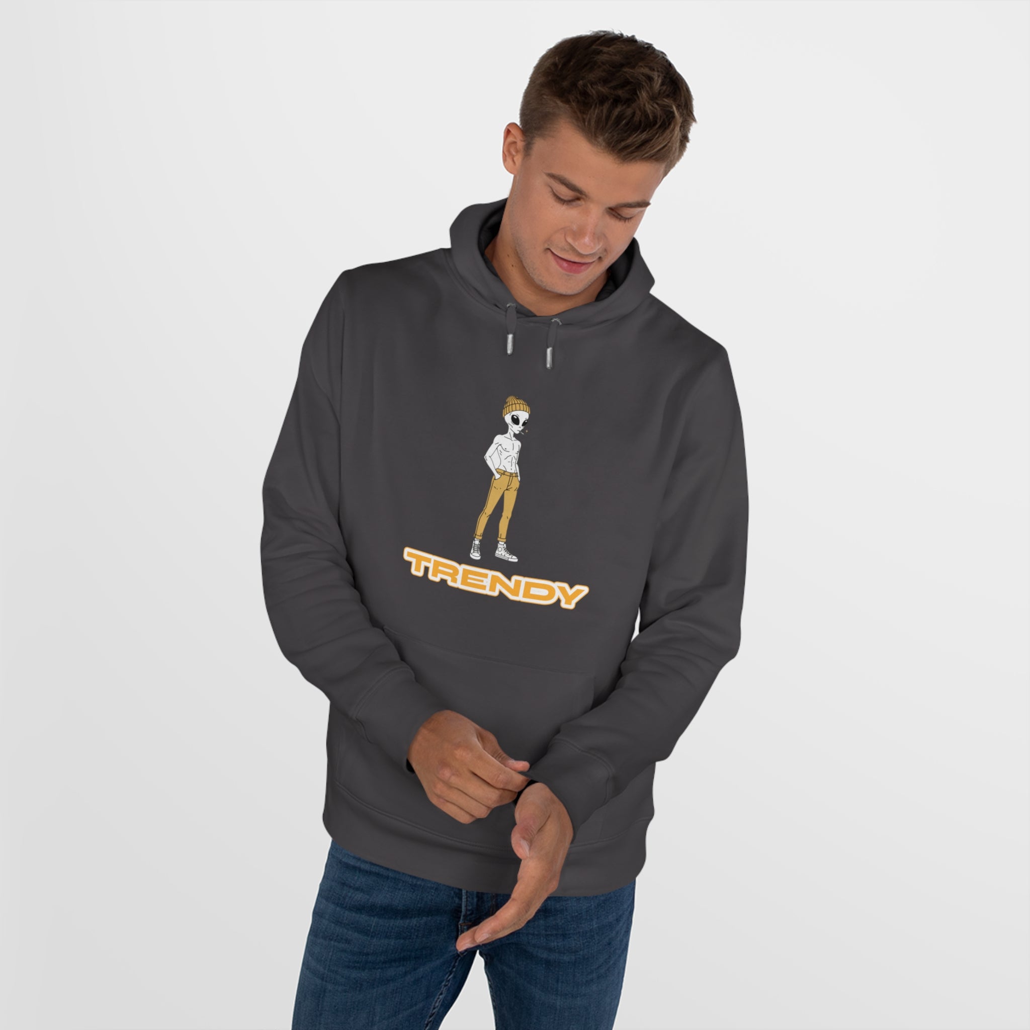 Eccentric Trendz Vibrant Minimalist Trendy the Alien Hoodie