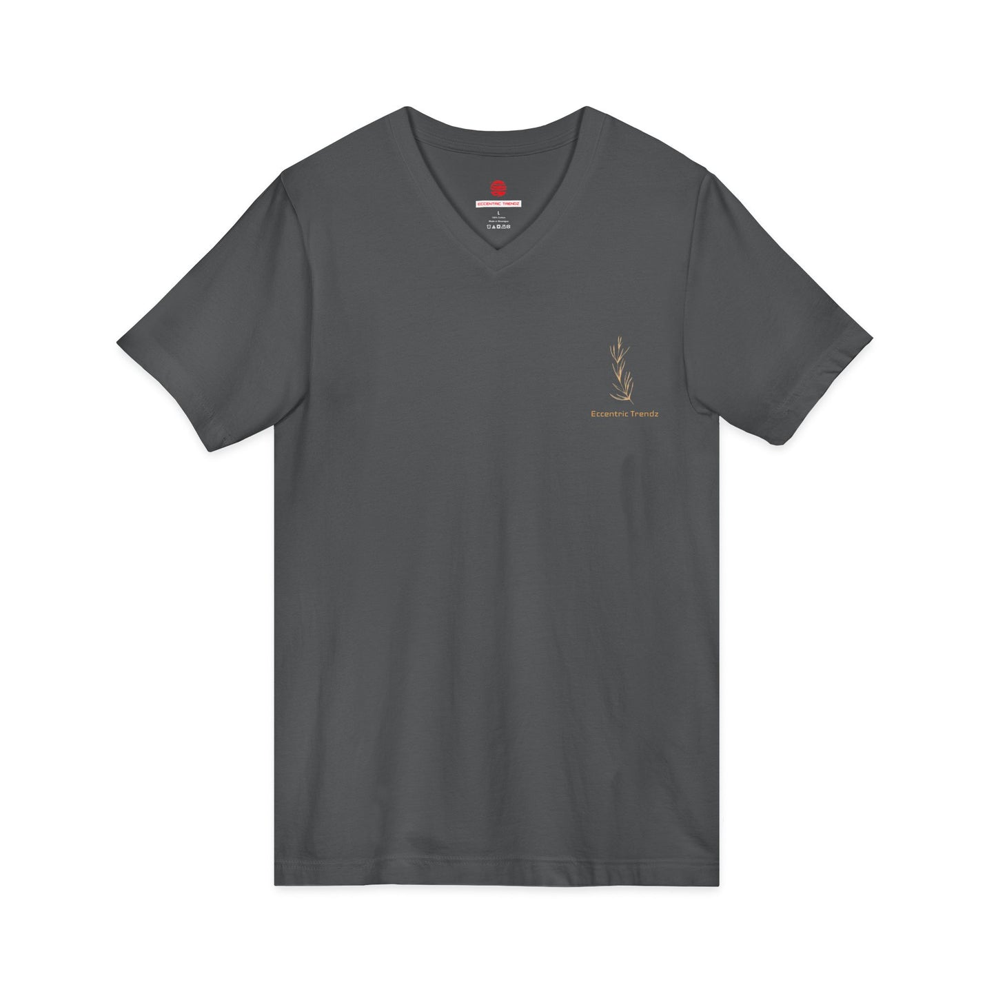 Eccentric Trendz Leaf V-Neck Tee — Stylish Soft Cotton