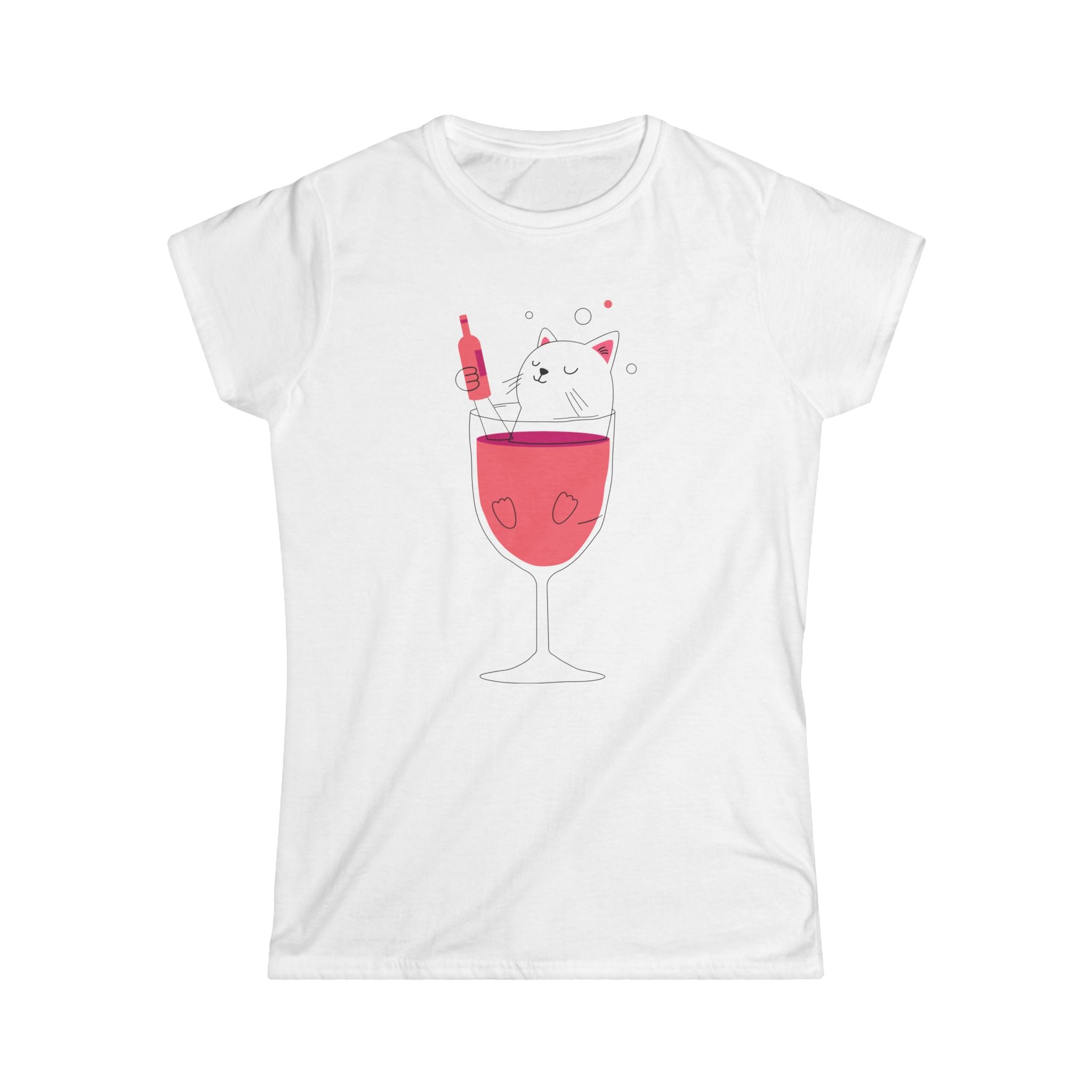 Eccentric Trendz Vibrant Women's Cat T-Shirt (Cat lady / Caturday, lounge all day)