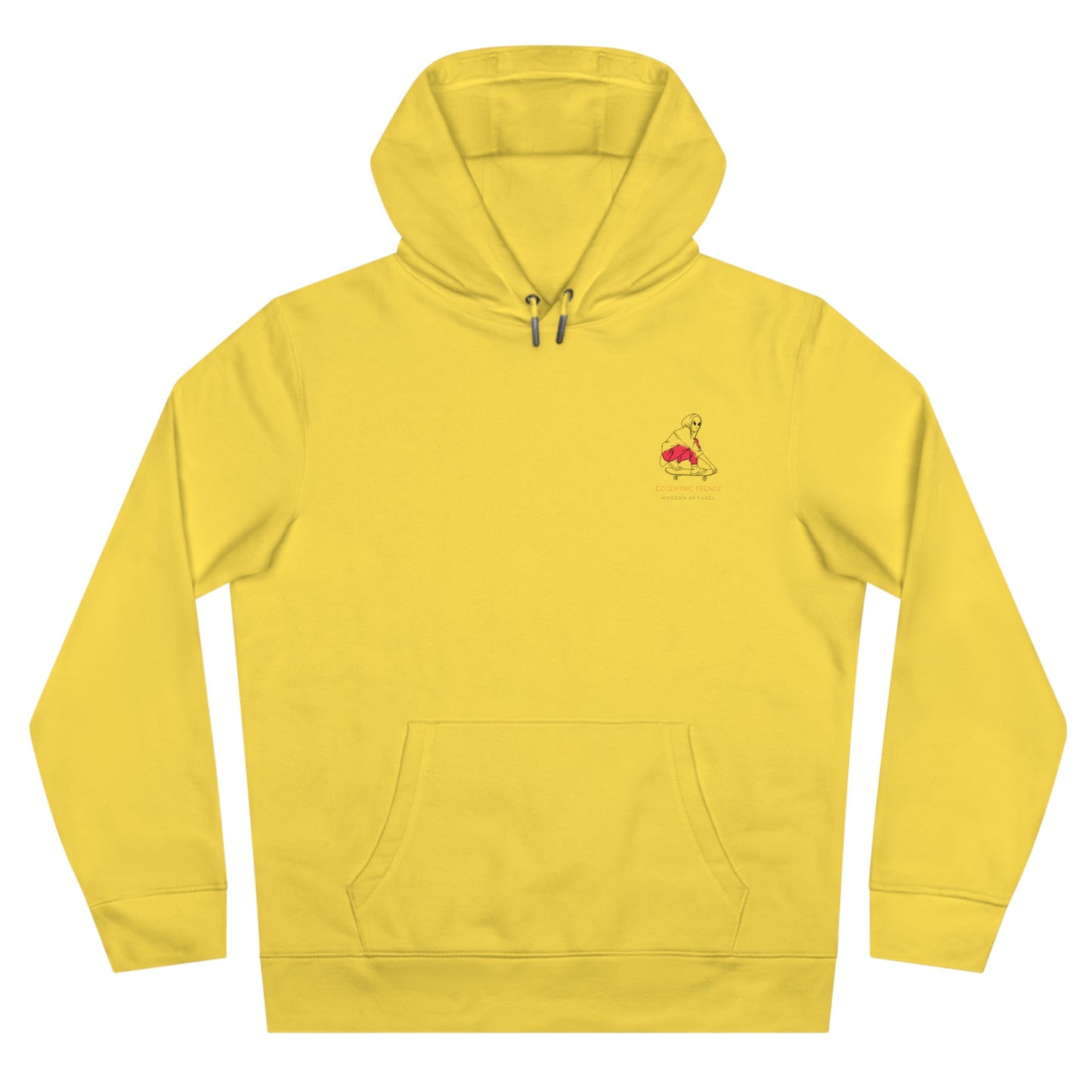 Eccentric Trendz Vibrant Alien Skater Hoodie
