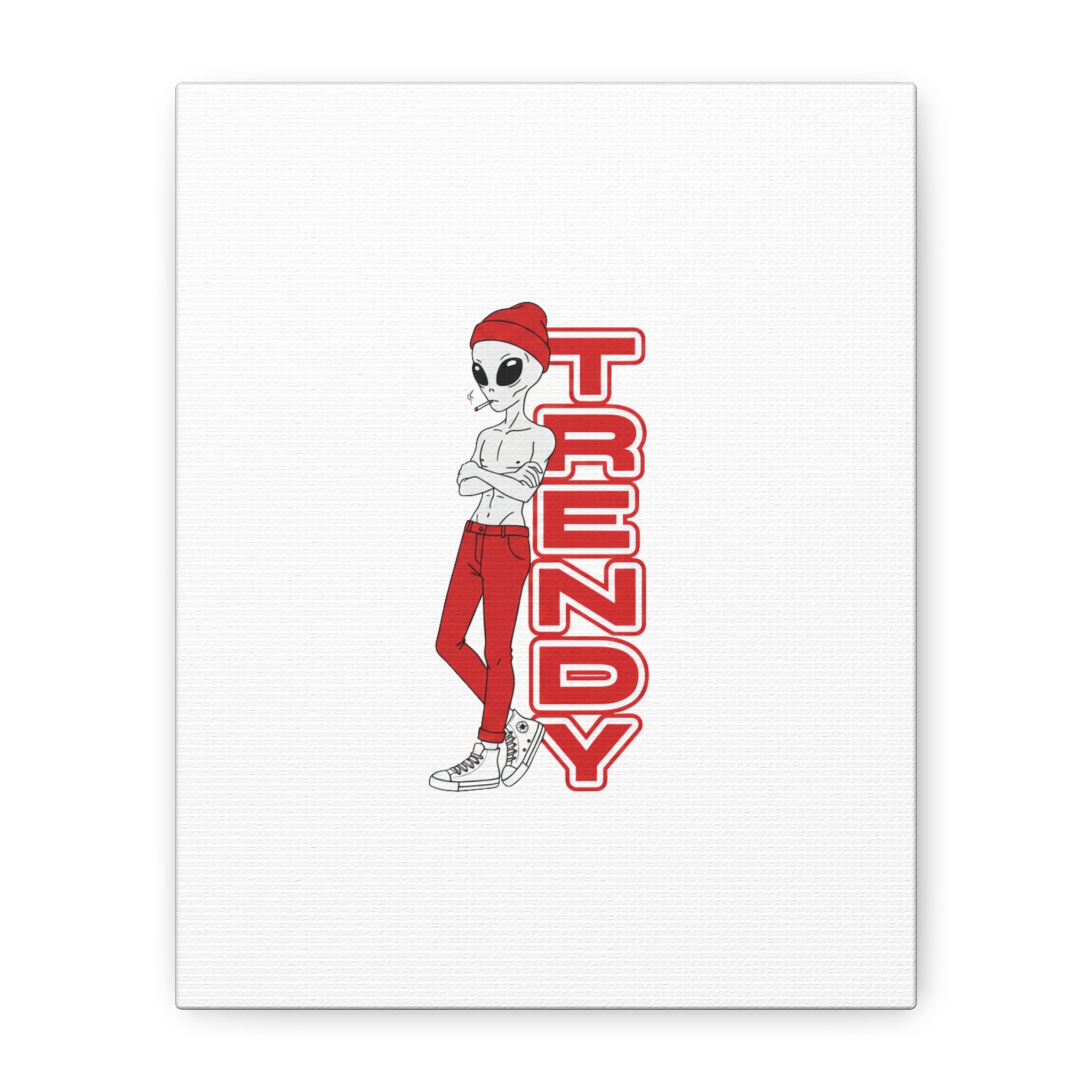 Eccentric Trendz Red Trendy Minimal Wall Art