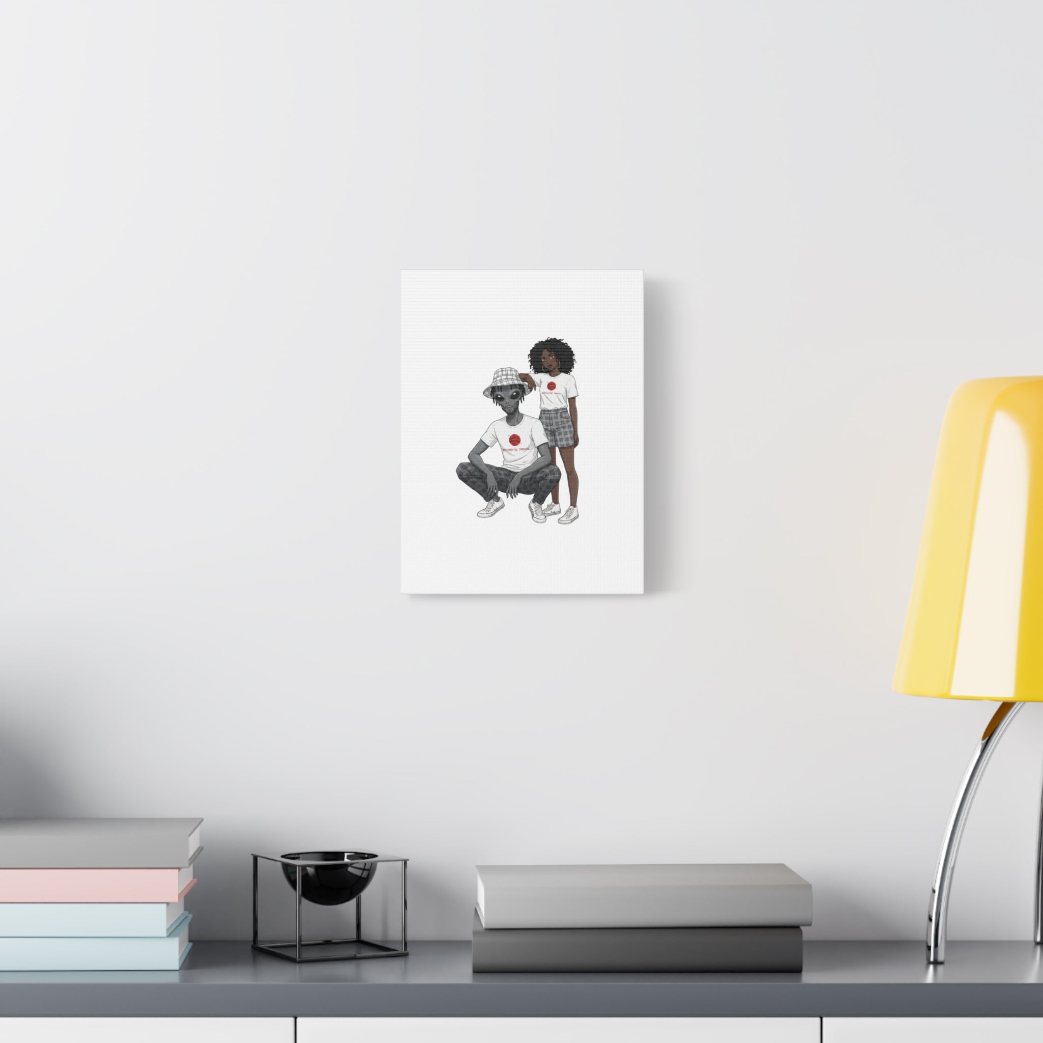 Eccentric Trendz Modern Minimalistic Dapper D & Nova Wall Art