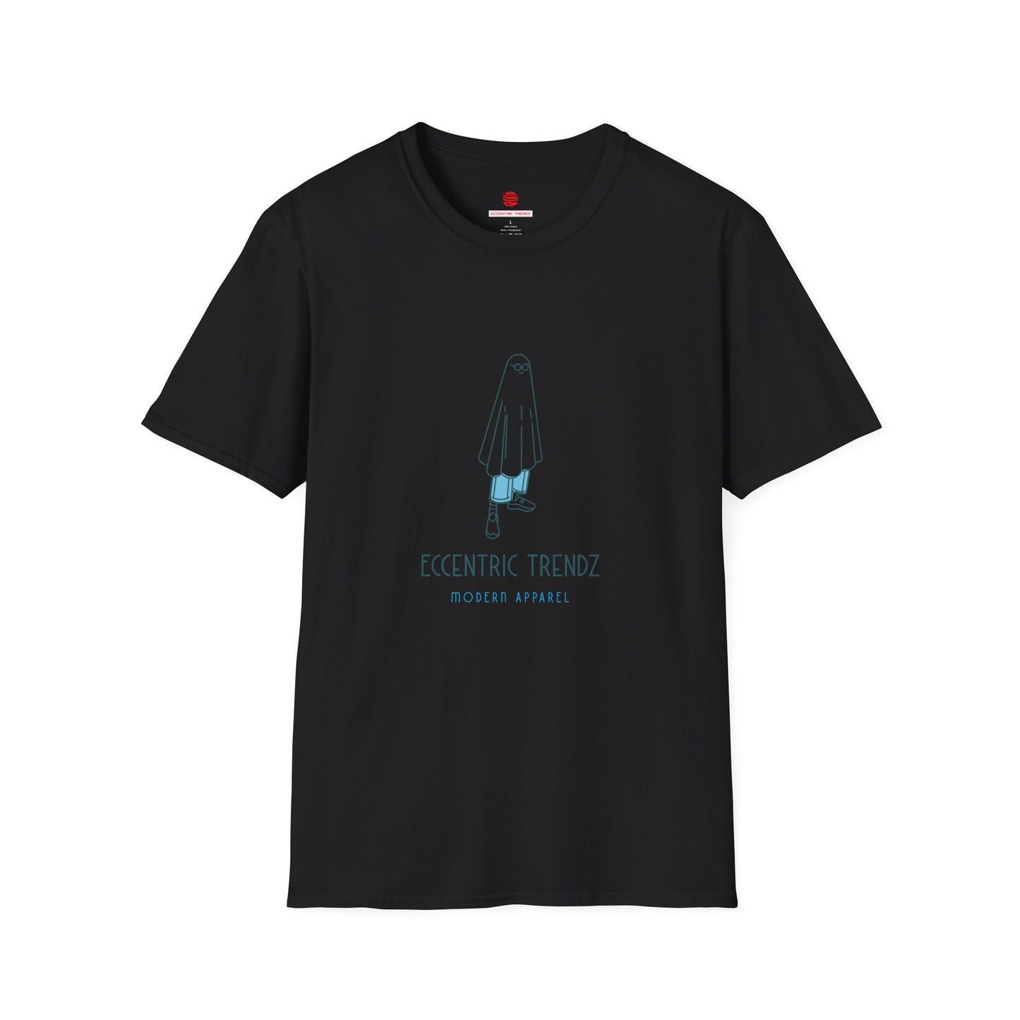 Eccentric Trendz Nerdy Ghost Costume T-Shirt Minimal Graphic Tee