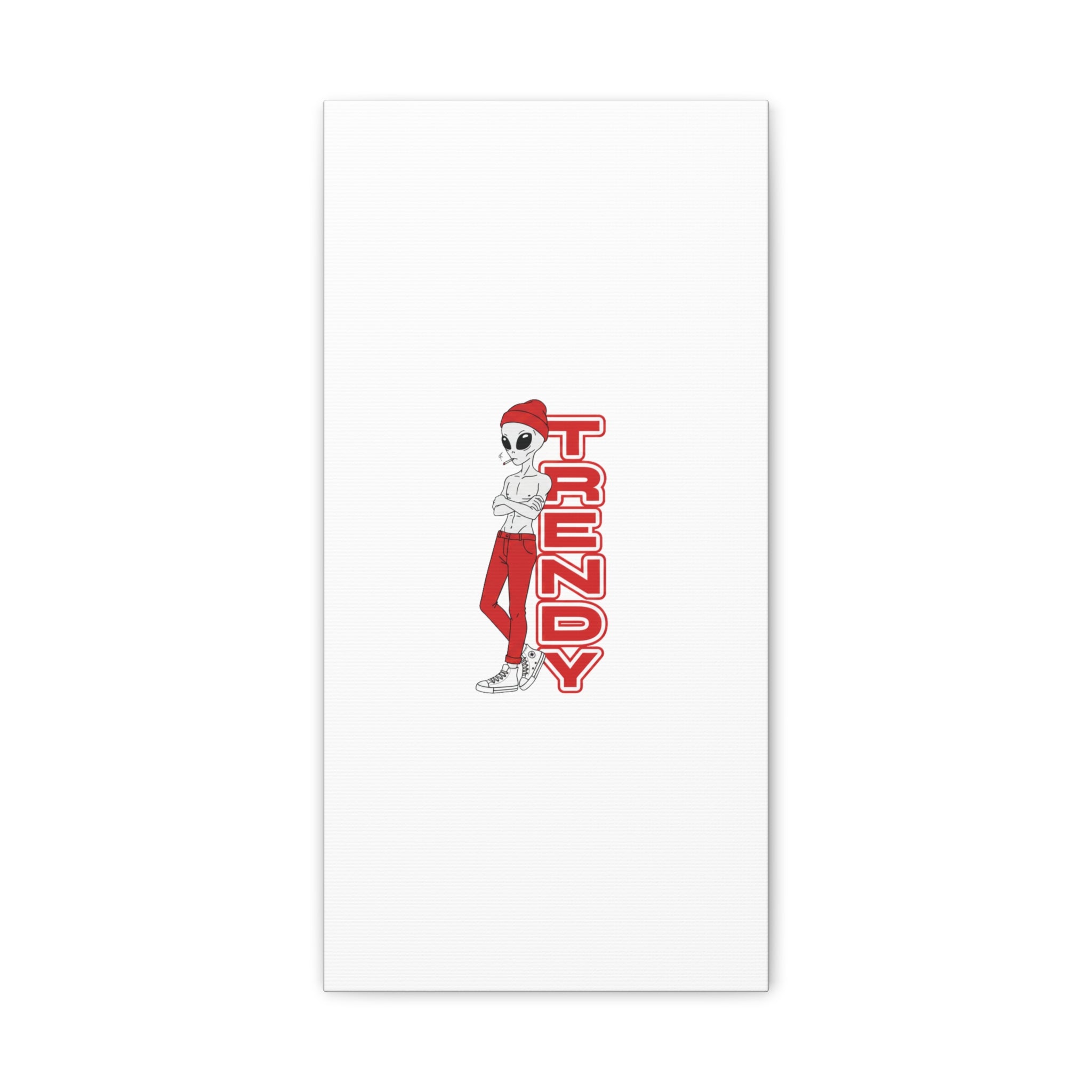 Eccentric Trendz Red Trendy Minimal Wall Art