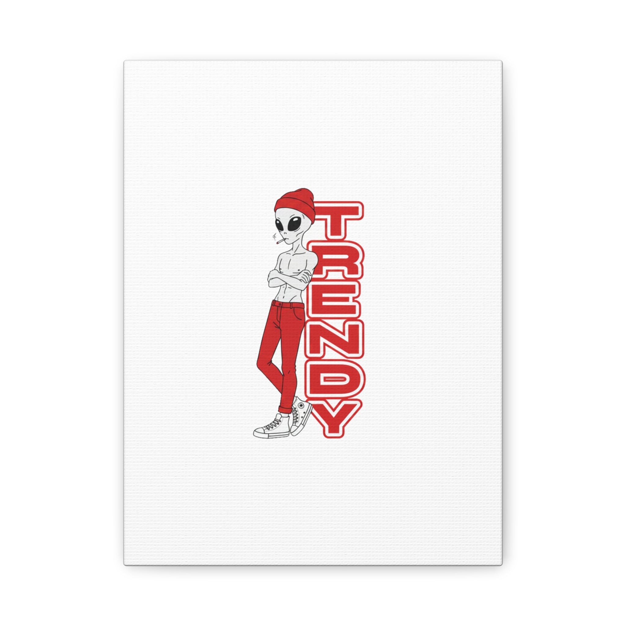 Eccentric Trendz Red Trendy Minimal Wall Art