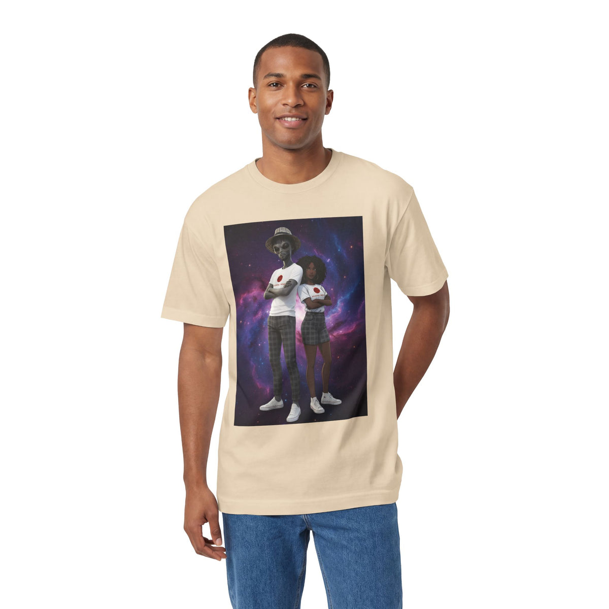 Eccentric Trendz dapper d & nova Minimal Graphic Tee