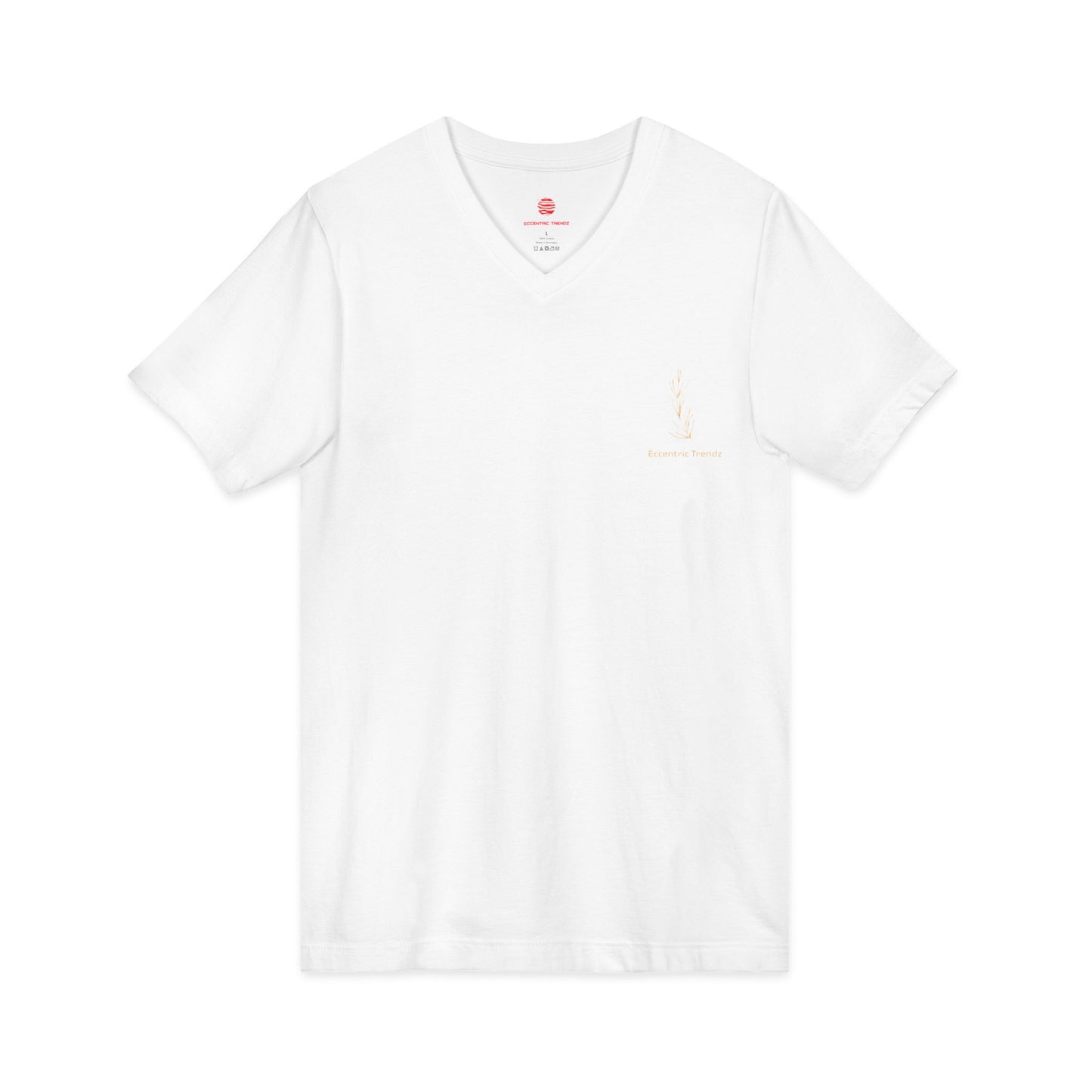 Eccentric Trendz Leaf V-Neck Tee — Stylish Soft Cotton