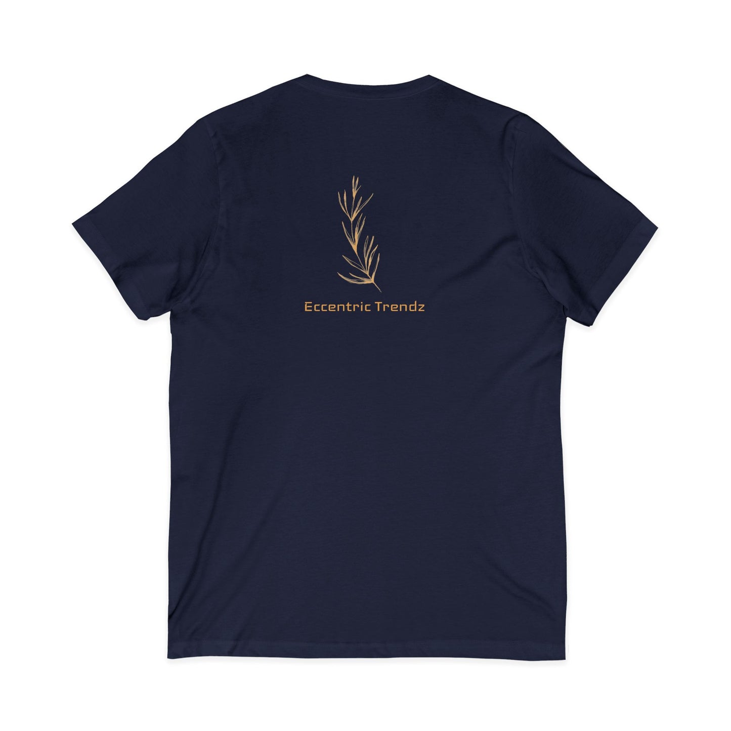 Eccentric Trendz Leaf V-Neck Tee — Stylish Soft Cotton