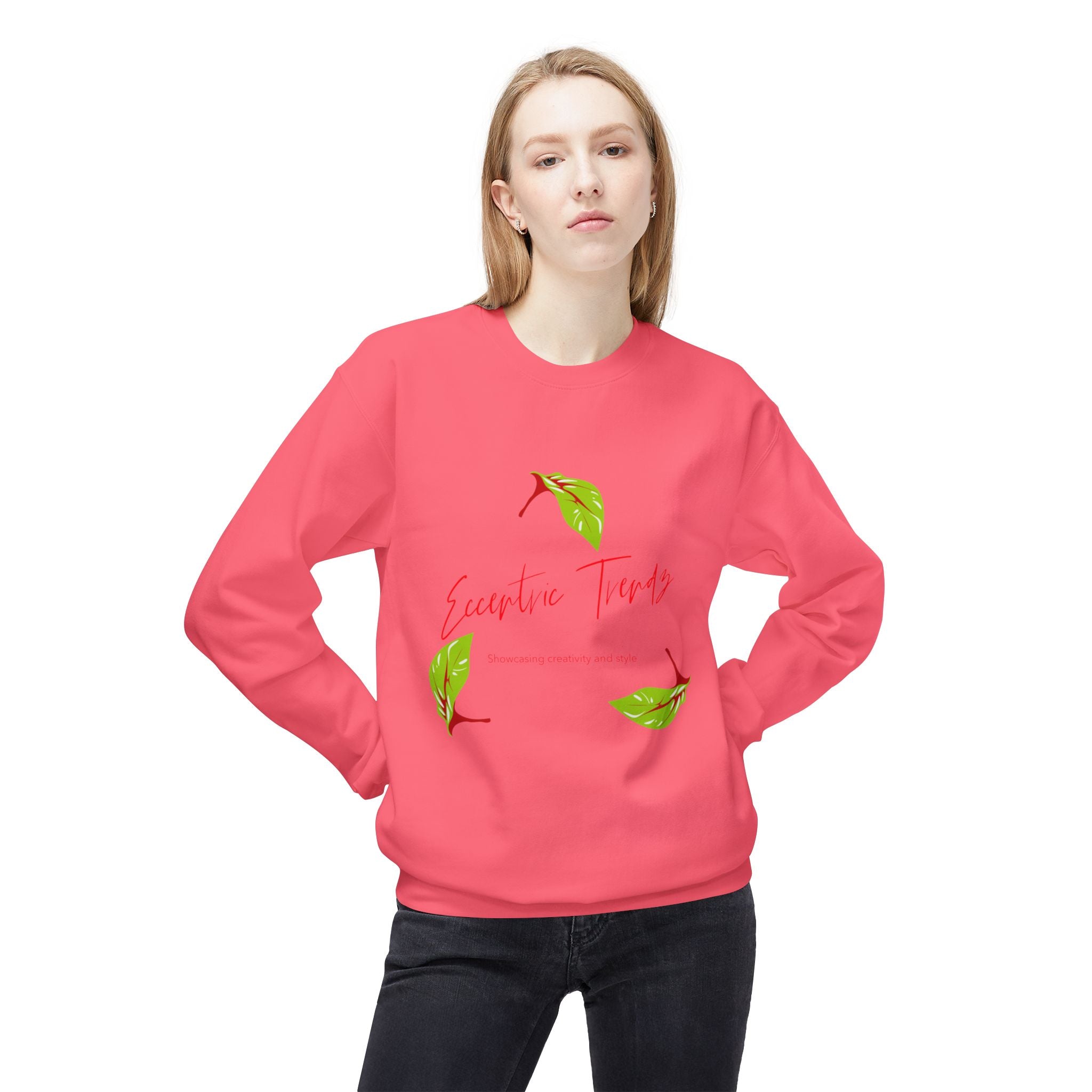 Eccentric Trendz Floral Graphic Crewneck Sweatshirt