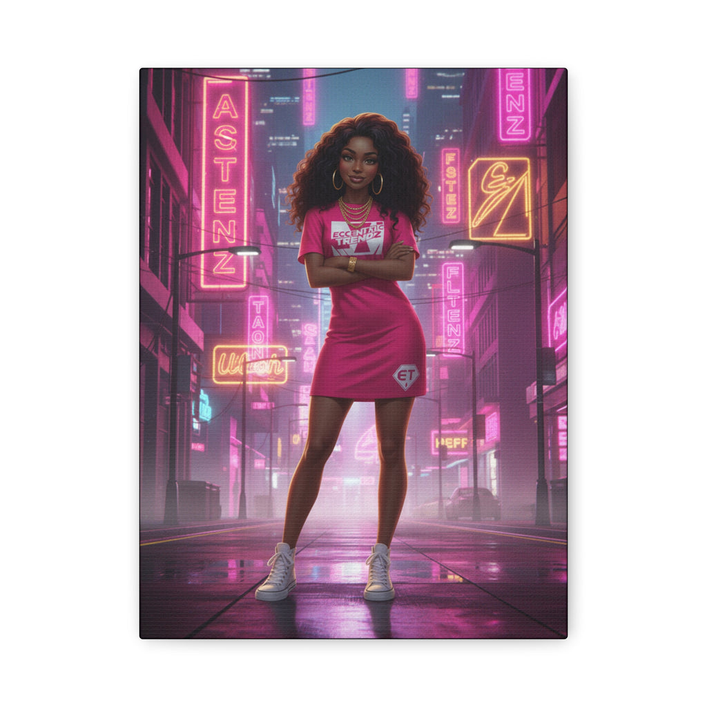 ECCENTRIC TRENDZ - NOVAS PINK DRESS ( NEON CITY )
