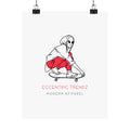 Eccentric Trendz Modern Stylish Vertical Print - Matte Creative Wall Art Poster