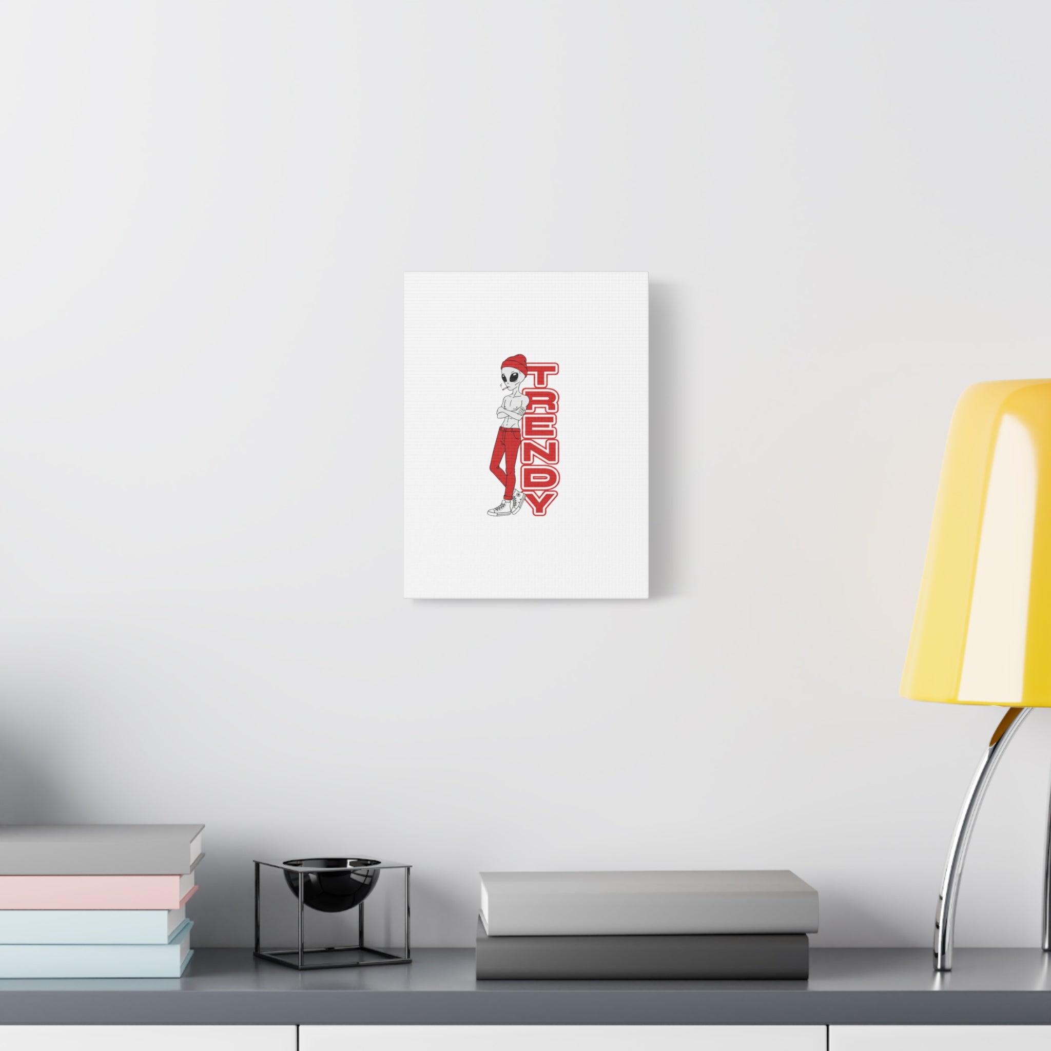 Eccentric Trendz Red Trendy Minimal Wall Art