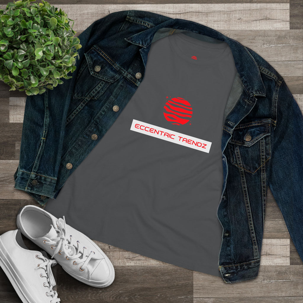 Eccentric Trendz Ladies' V-Neck " Minimal Graphic Tee