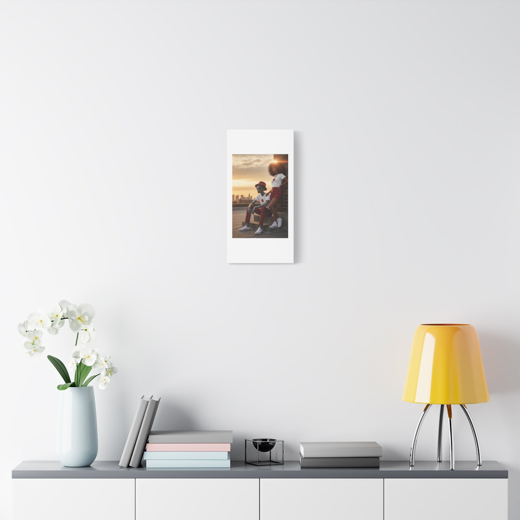 Eccentric Trendz Modern Minimal Dapper D & Nova Wall Art