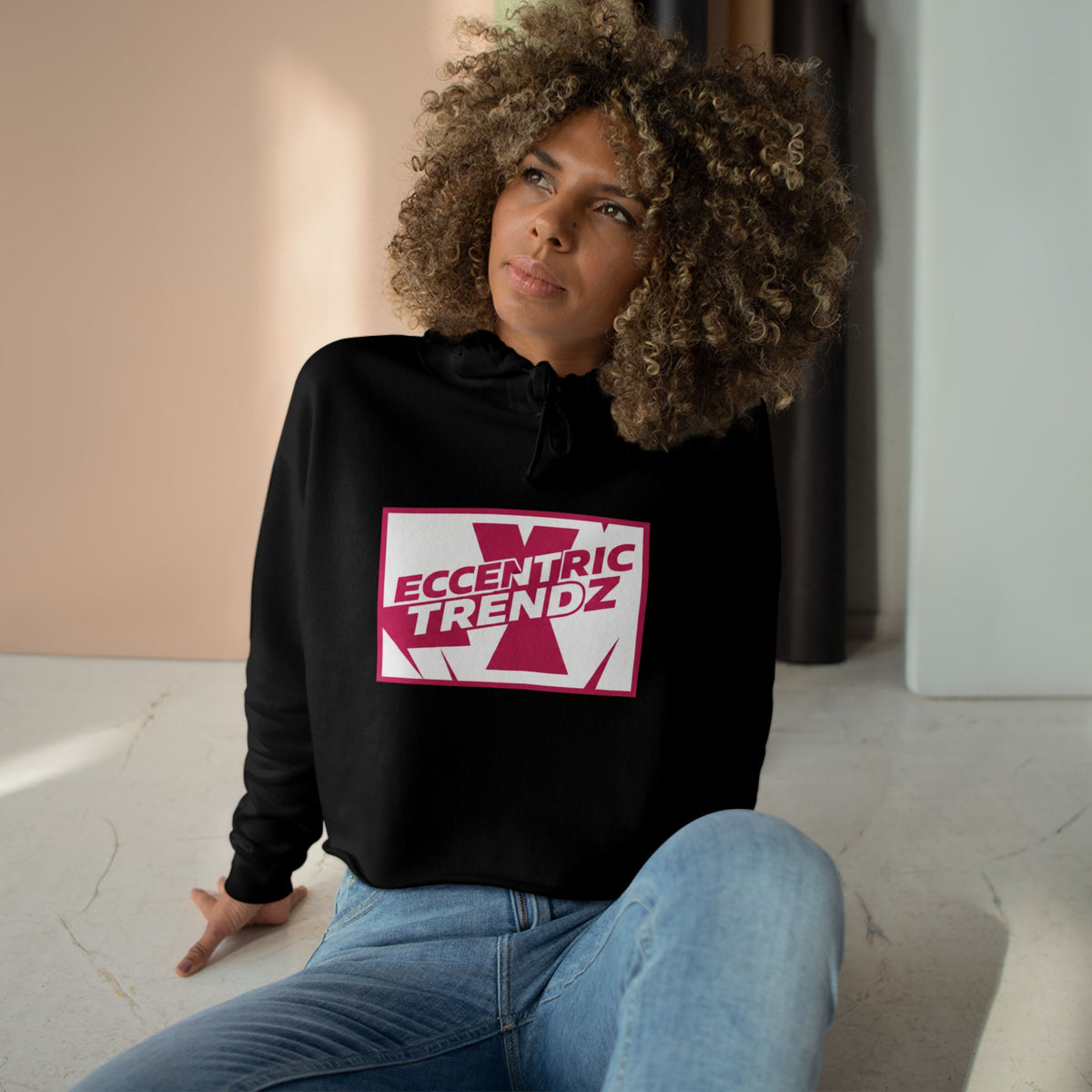 Eccentric Trendz Nova's Magenta Logo Hoodie