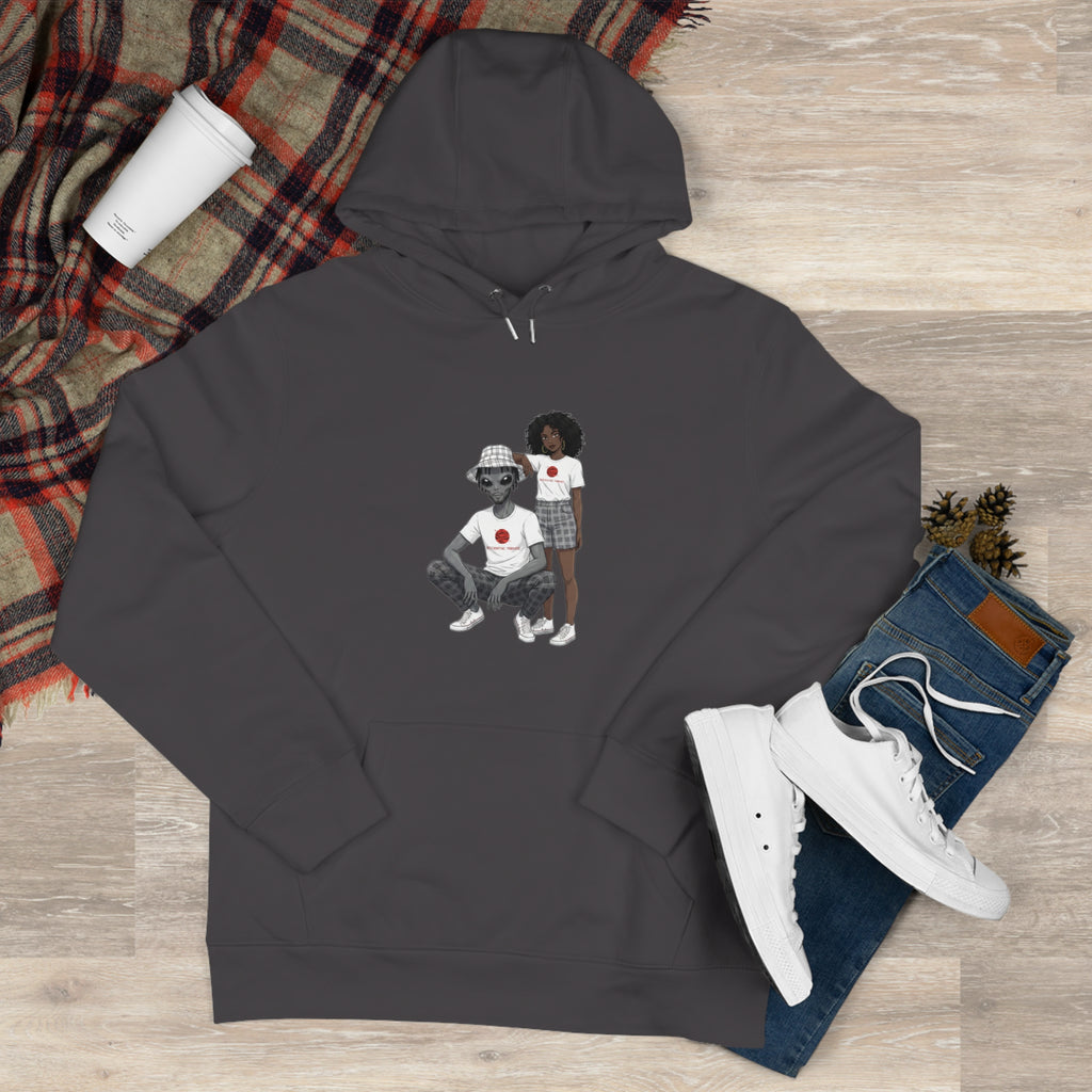 Eccentric Trendz Minimalist Dapper D & Nova Chill Design Graphic Hoodie
