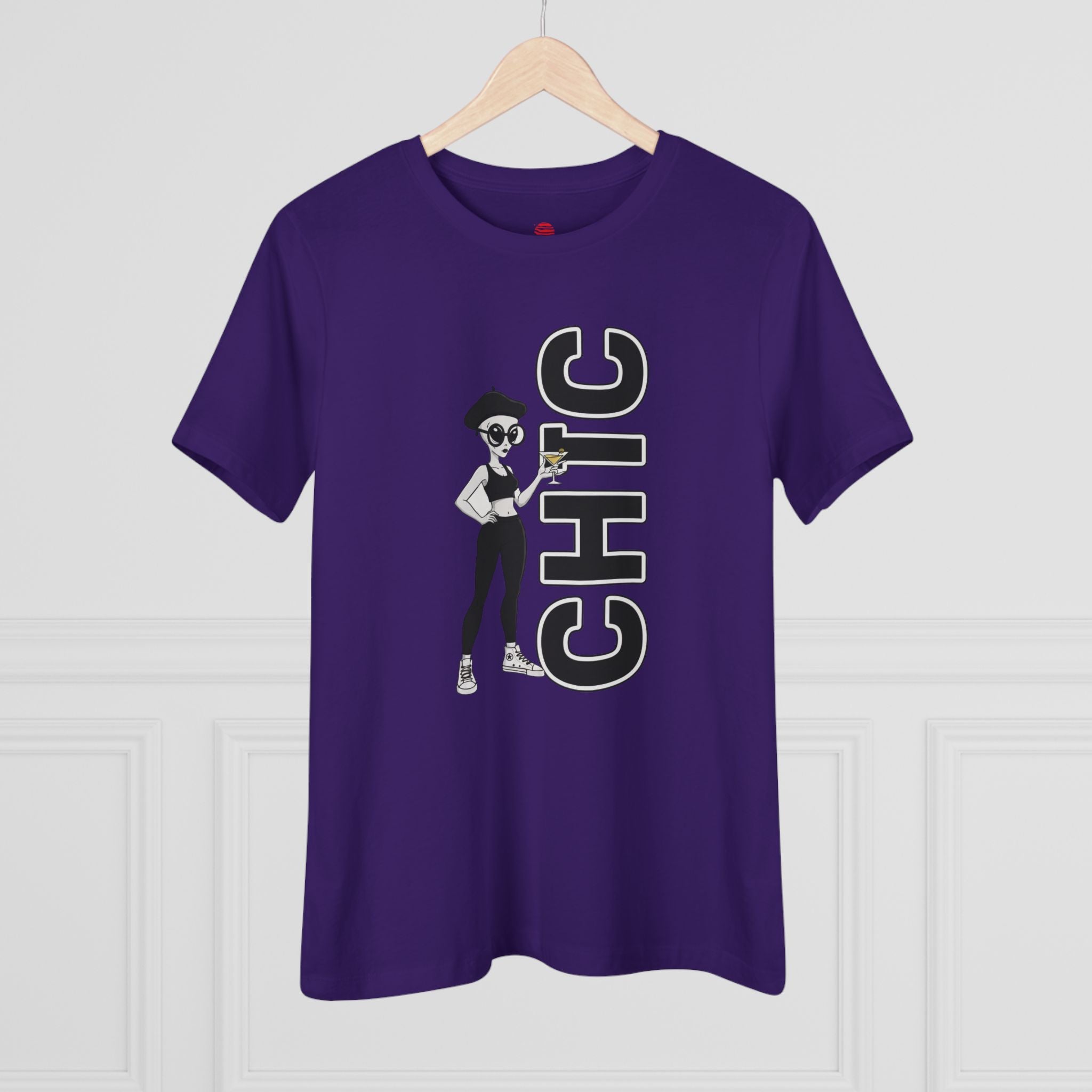 Eccentric Trendz Ladies' V-Neck CHIC GRAPHIC TEE