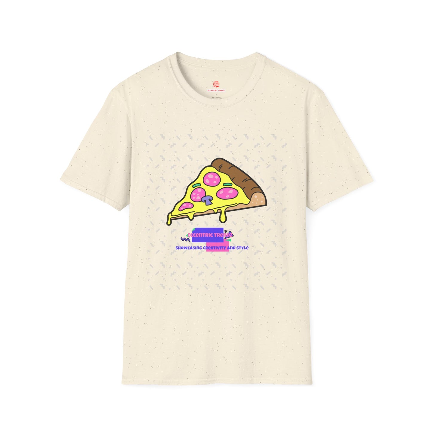 Eccentric Trendz Retro Pixel Pizza Graphic T-Shirt