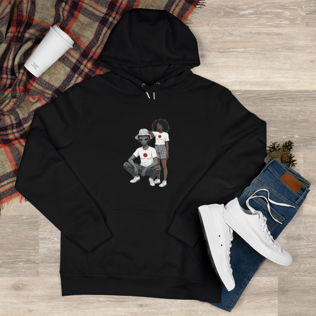 Eccentric Trendz Minimalist Dapper D & Nova Chill Design Graphic Hoodie